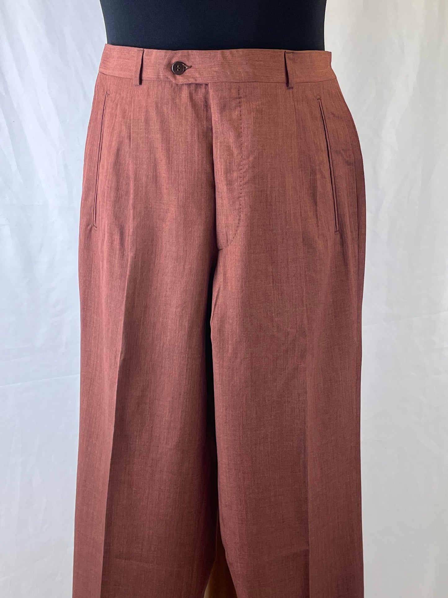 Calzoni fresco di lana ruggine tg. 46