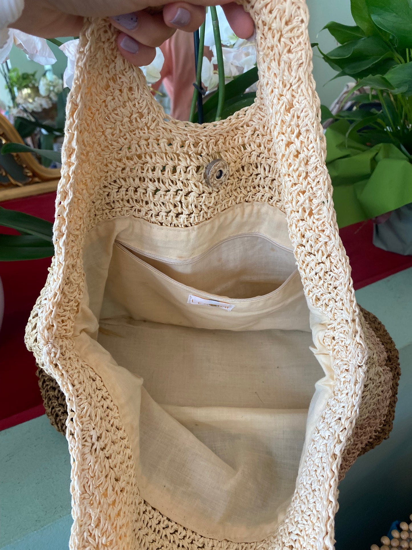 Borsa crochet a righe degradé