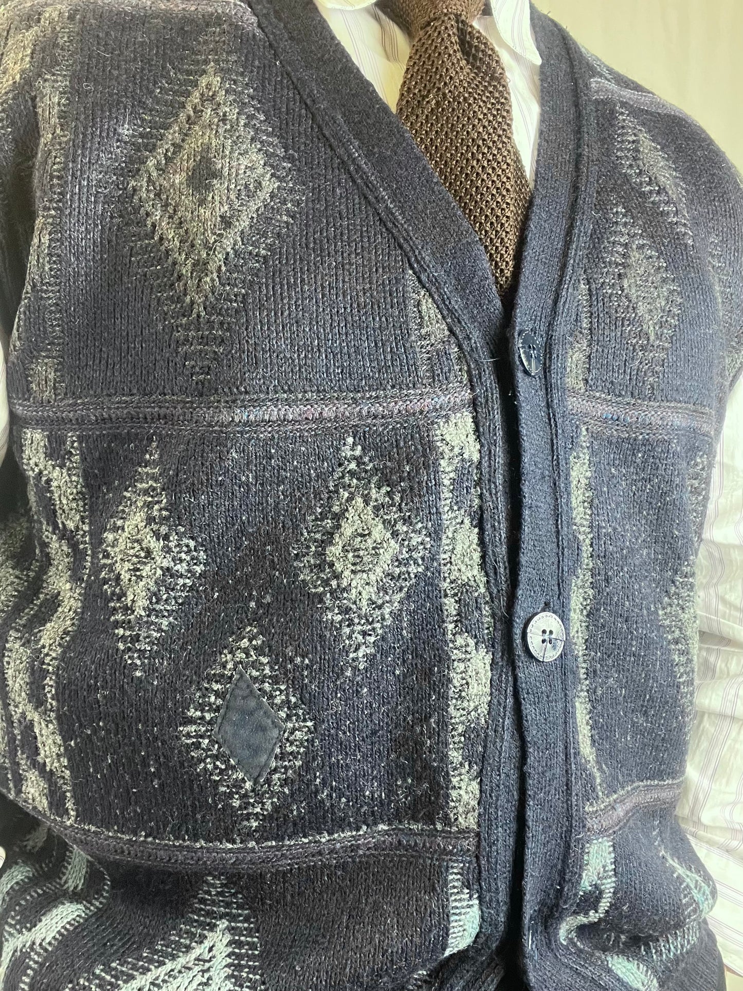 Gilet in maglia anni ‘80 tg. XL-XXL