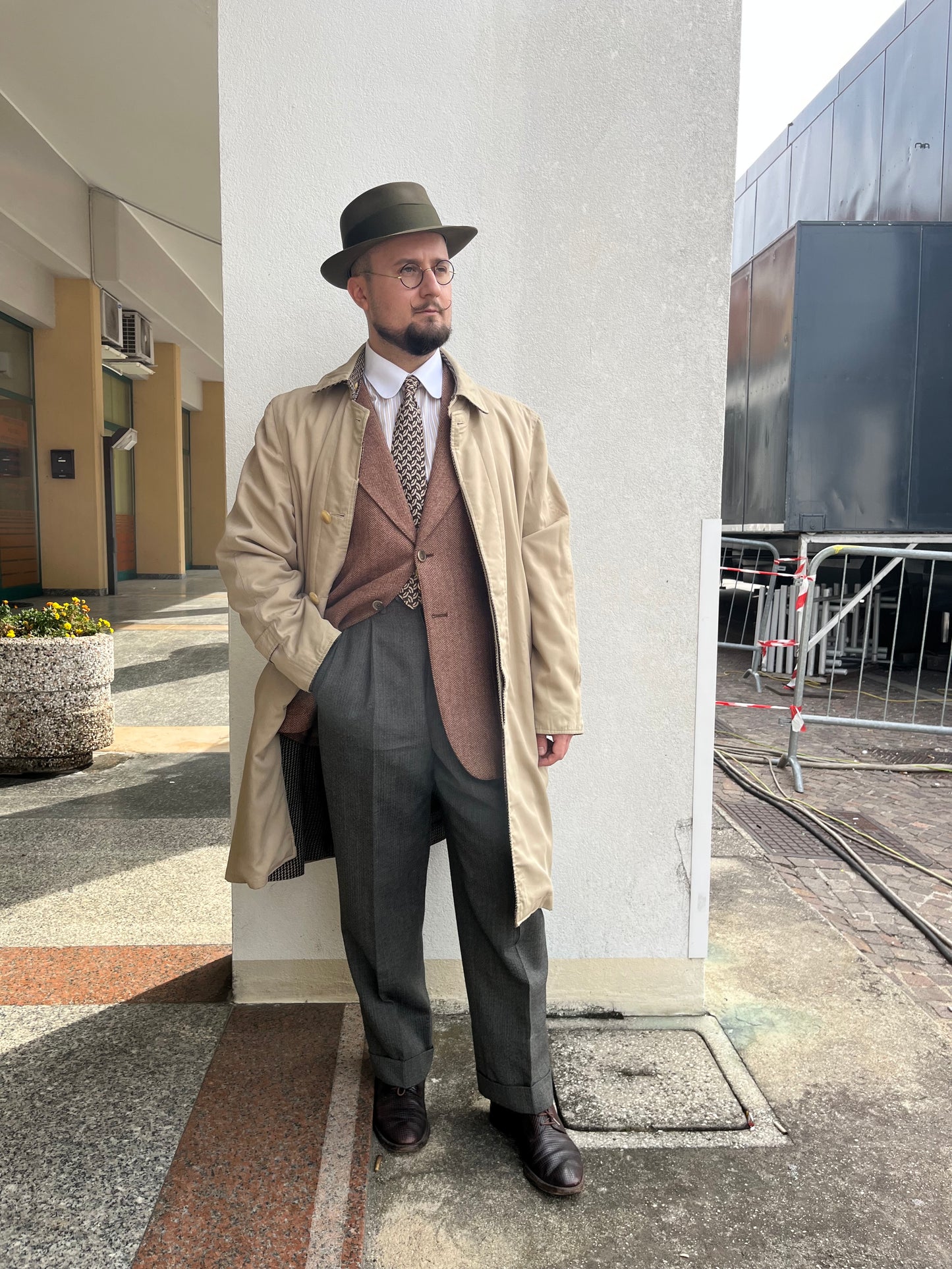 Trench anni ‘80 double face