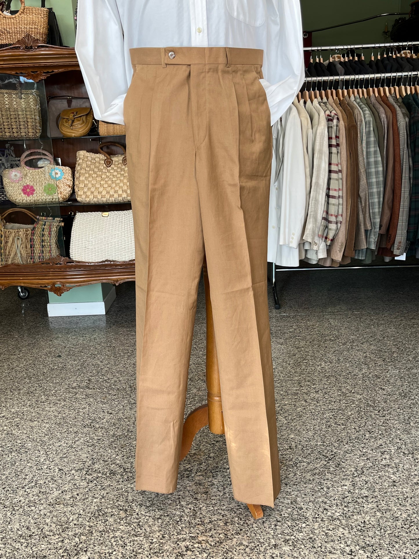 Calzoni in lino/cotone NOS tg. 46-48
