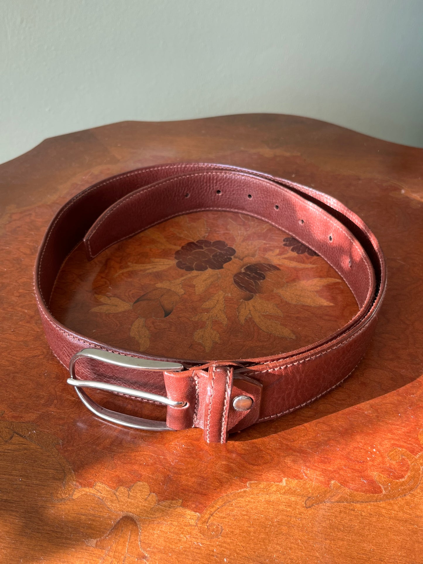 Cintura formale in pelle