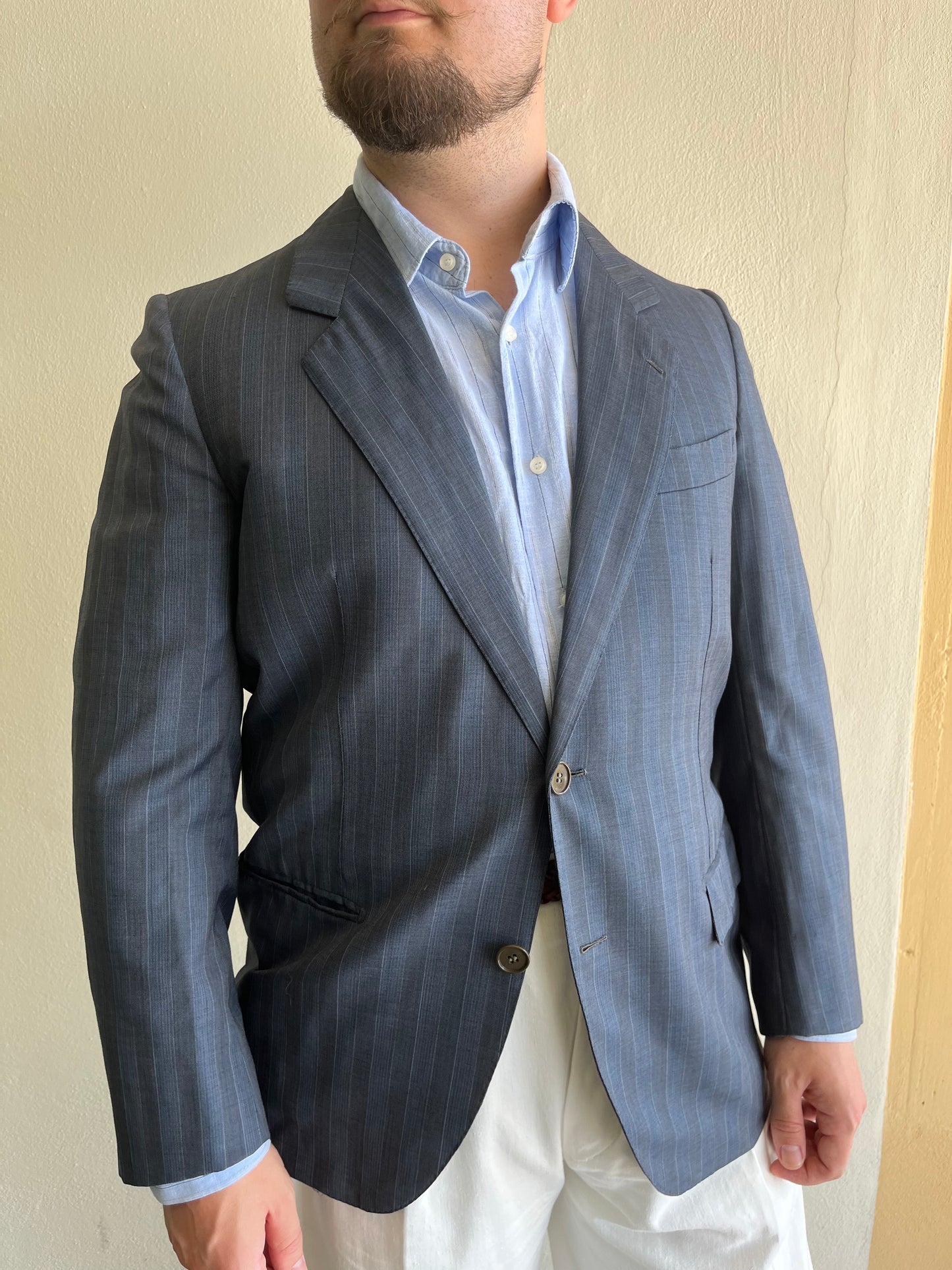 Giacca anni ‘80 sartoriale in fresco di lana