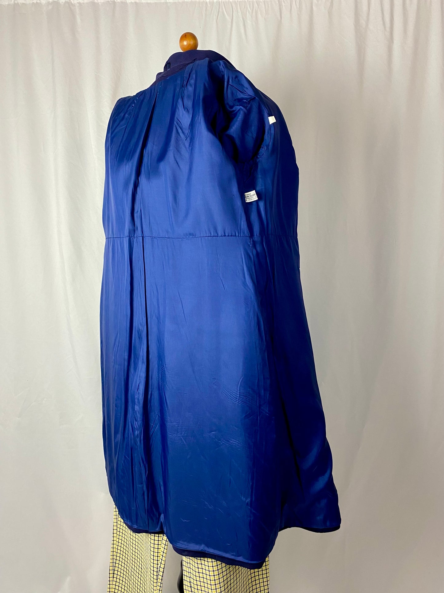 Cappotto anni ‘70 blu navy - TG. 42 circa