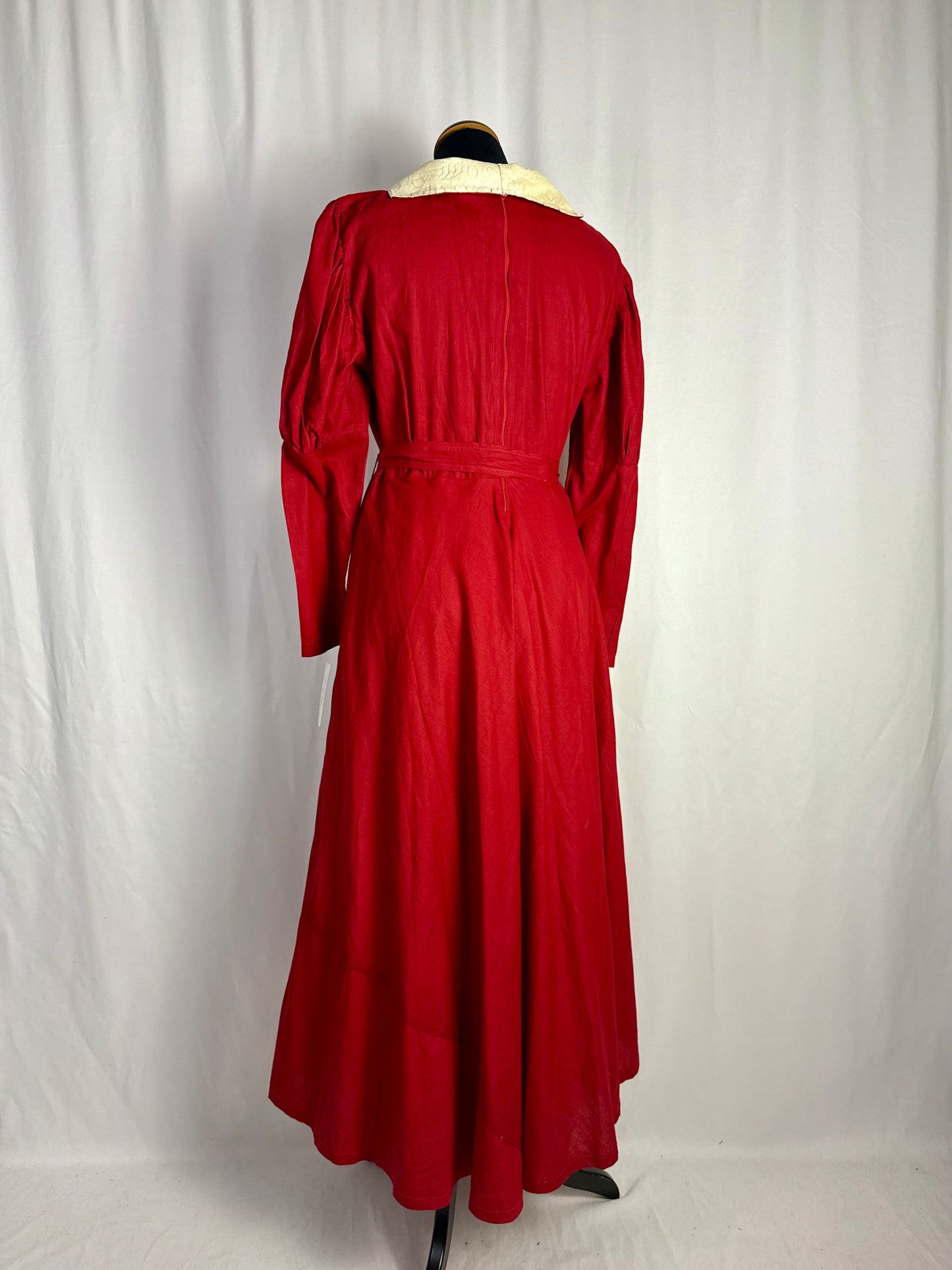 Abito anni ‘70 sartoriale rosso - TG. 42