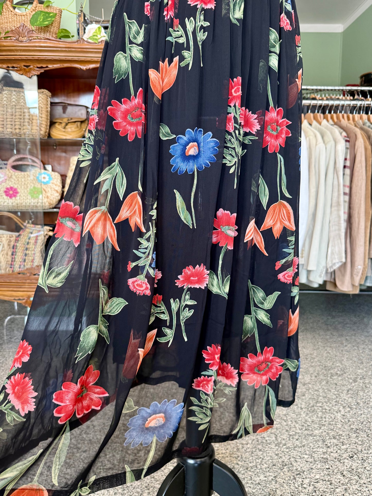Abito elegante con stampa floreale - TG. 46