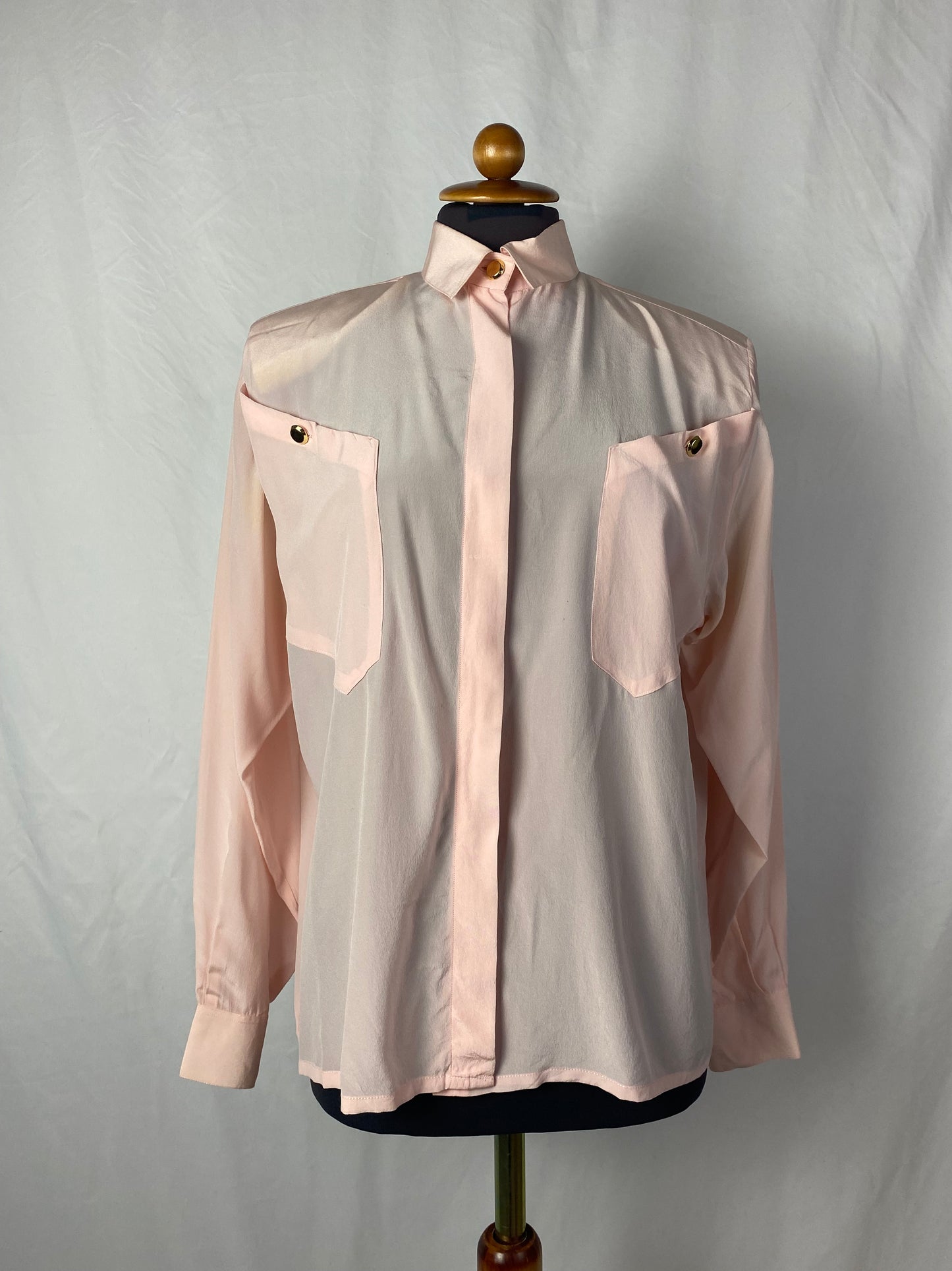 Camicia rosa in seta - TG. 42/44