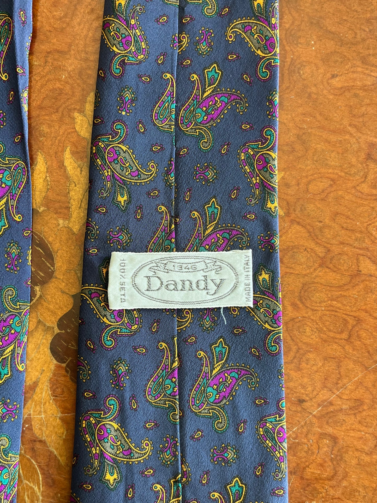 Cravatta anni ‘80 paisley