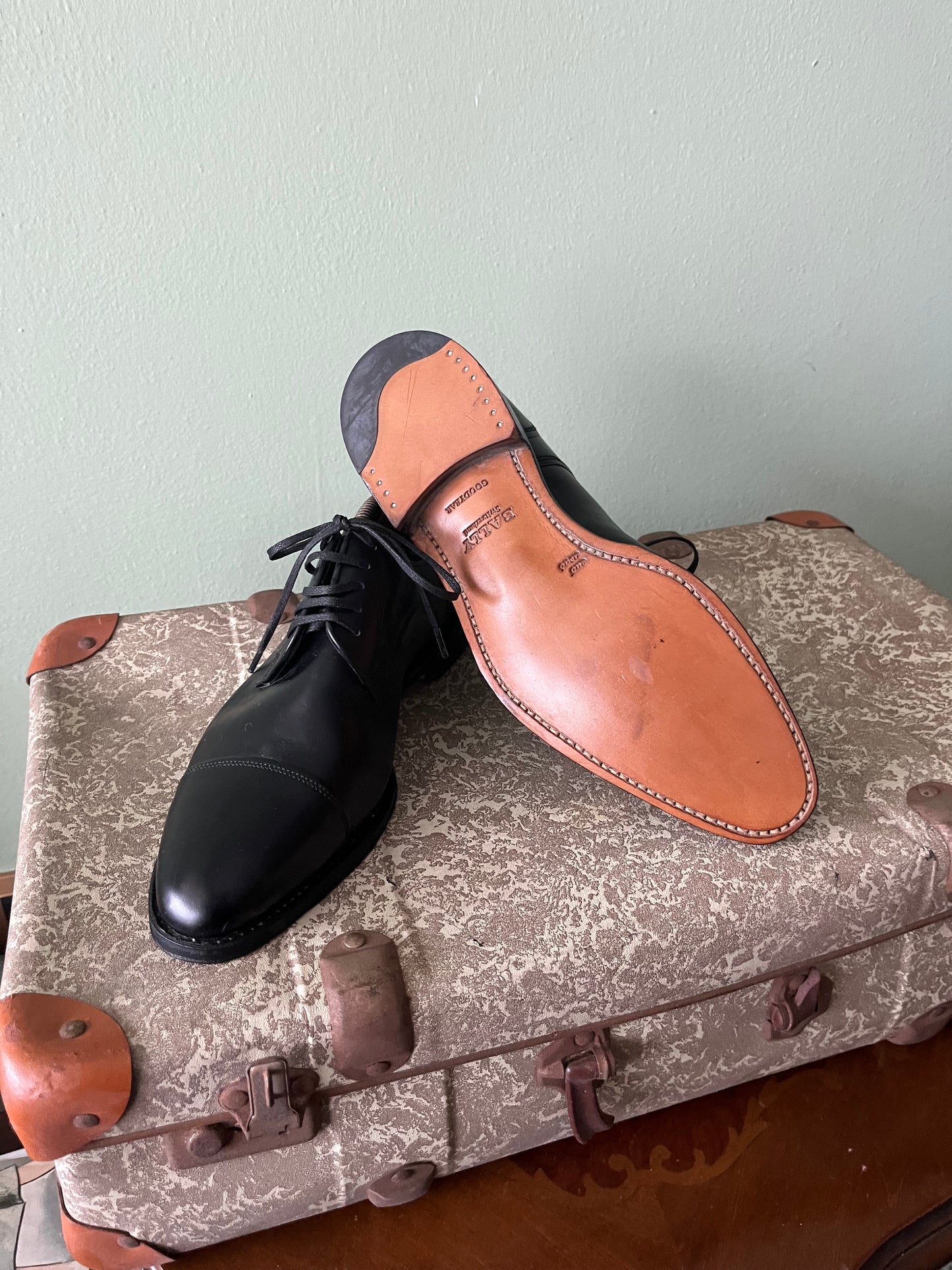 Scarpe Bally derby pelle nera tg. 39