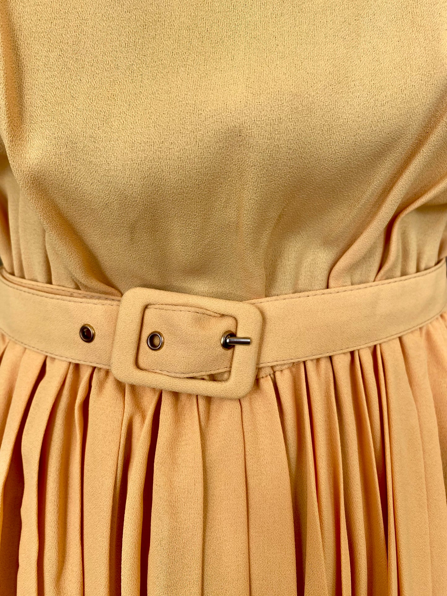 Abito estivo anni ‘70 color miele - TG. 42/44