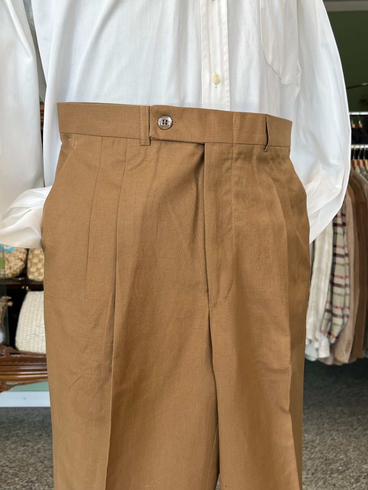 Calzoni in lino/cotone NOS tg. 46-48