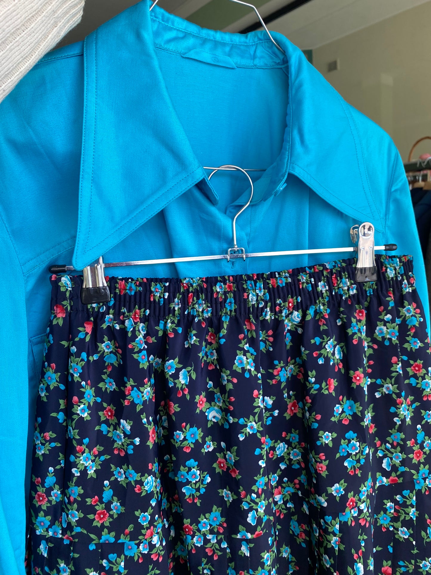 Camicia anni ‘70 azzurra - TG. 44/46