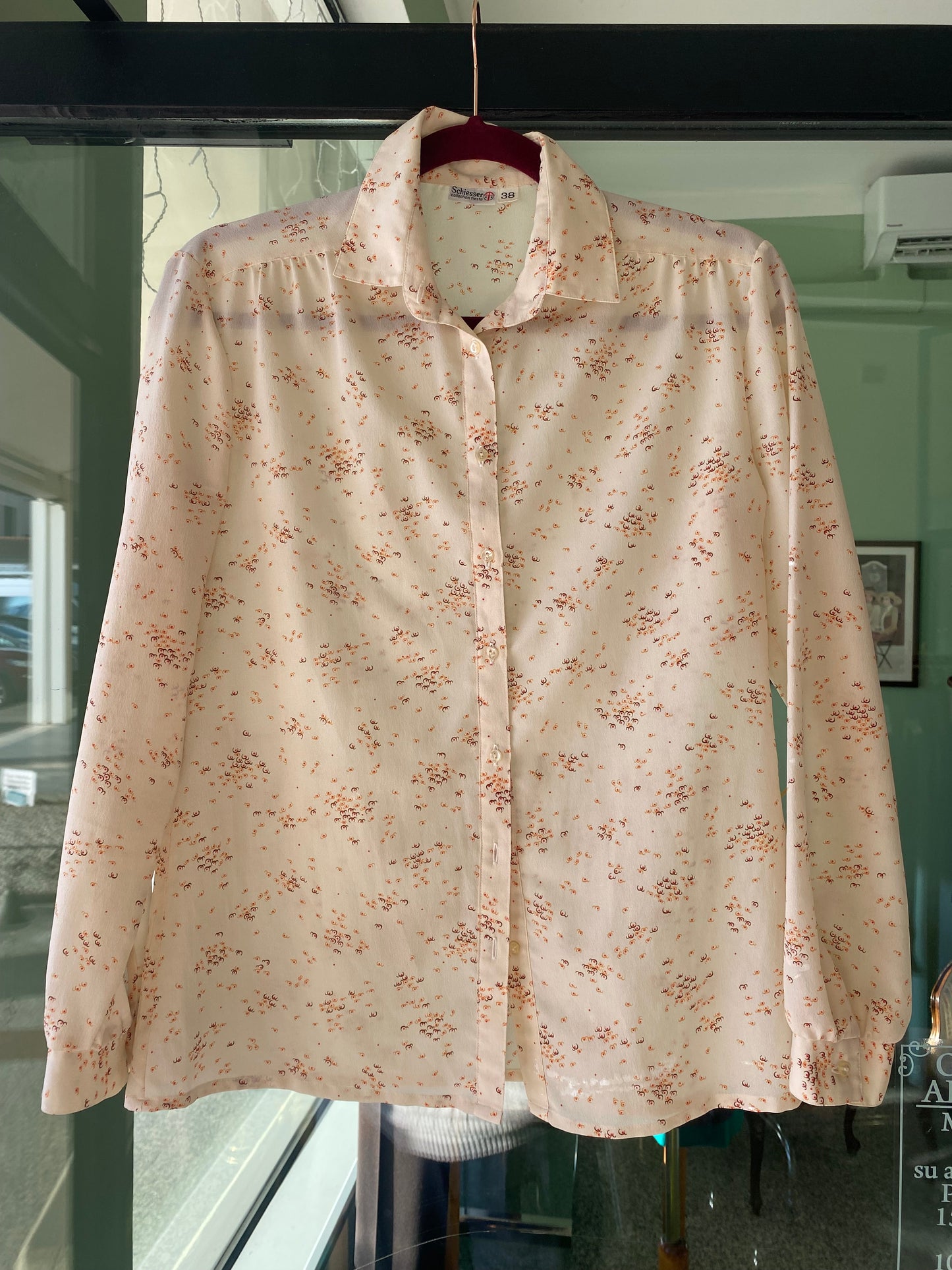 Camicia anni ‘70 color biscotto - TG. 38/40