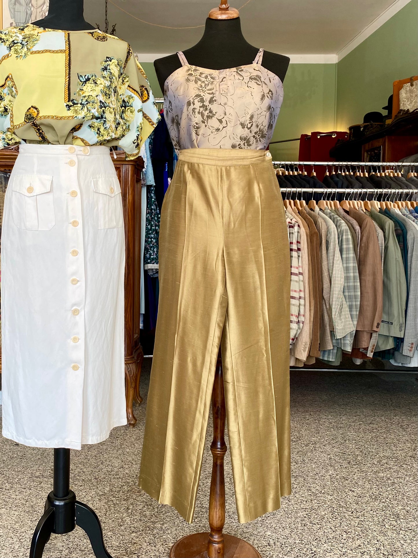 Completo blusa + pantalone in seta - TG. 40