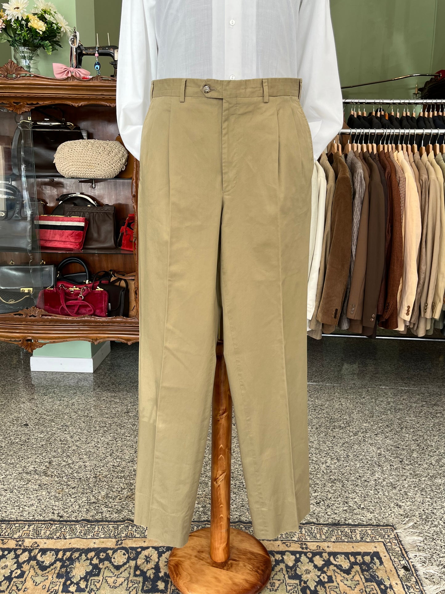Calzoni cotone beige tg. 48