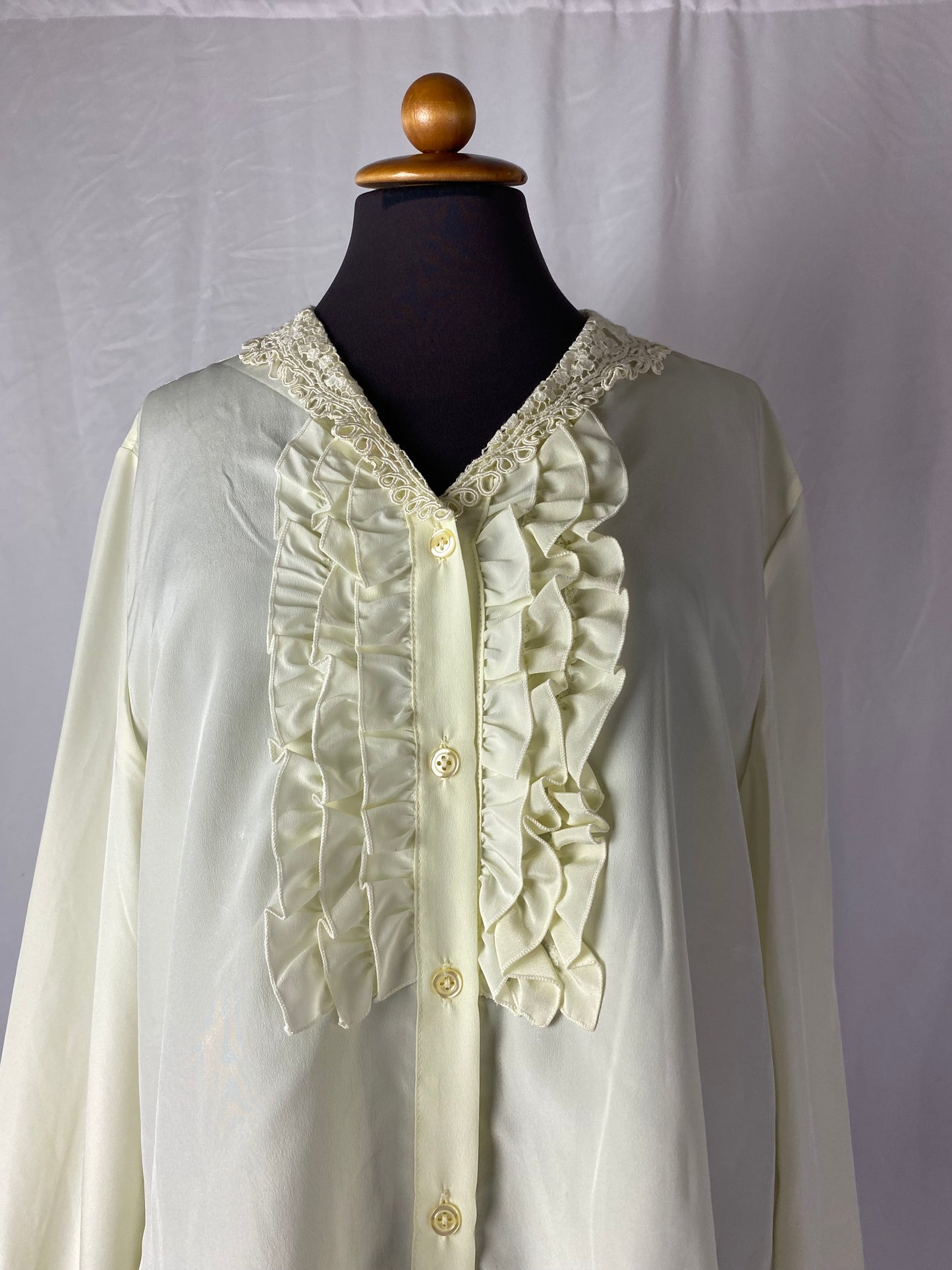 Camicia crema con rouges - TG. 46/48/50