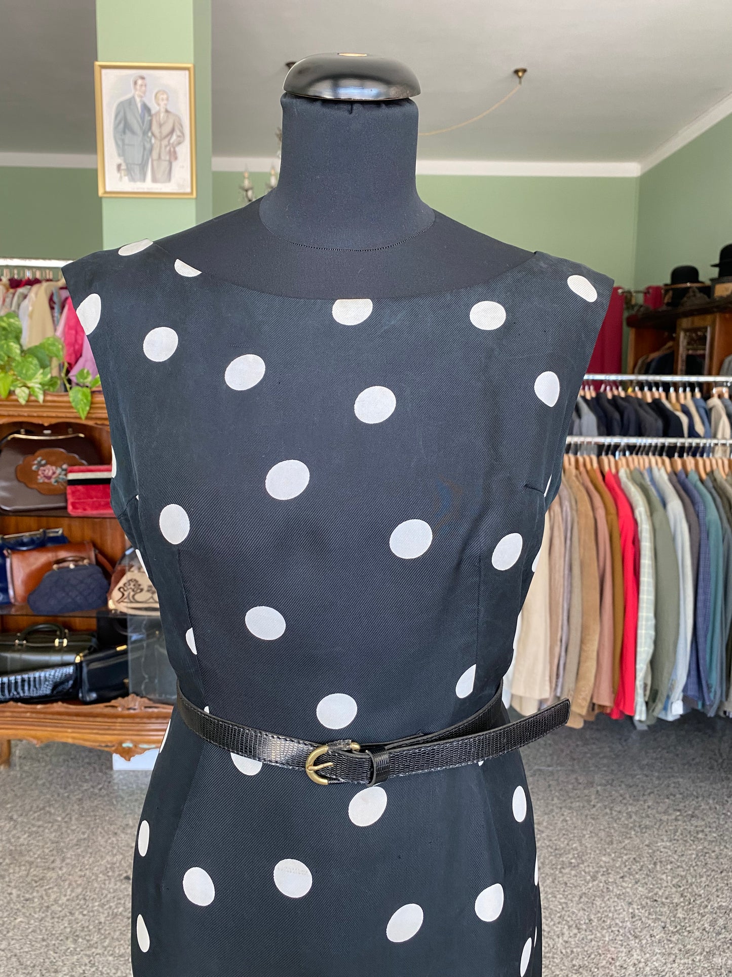 Abito a pois sartoriale anni ‘60 - TG. 44 circa