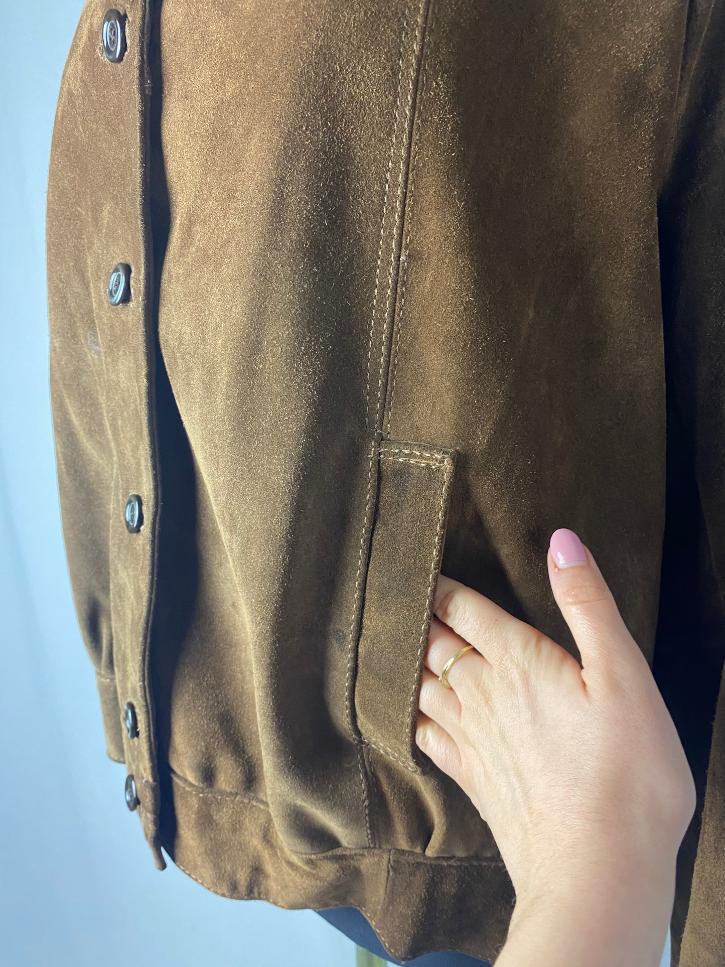 Giacca in camoscio anni ‘80 - Taglia curvy