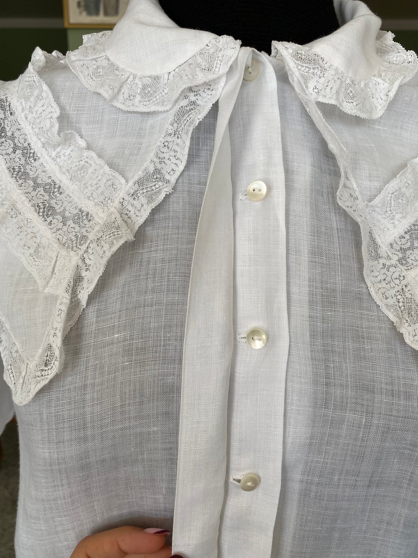 Camicia in garza di cotone anni ‘40 - TG. 38/40