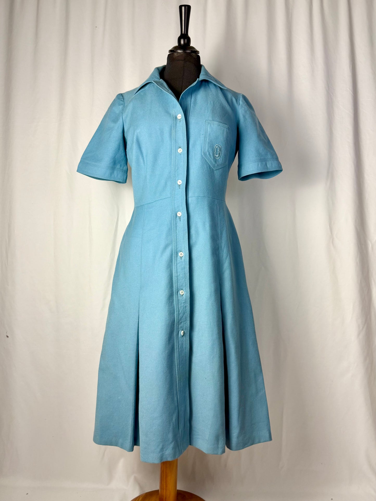 Chemisier azzurro in lana anni ‘60 - TG. 40/42