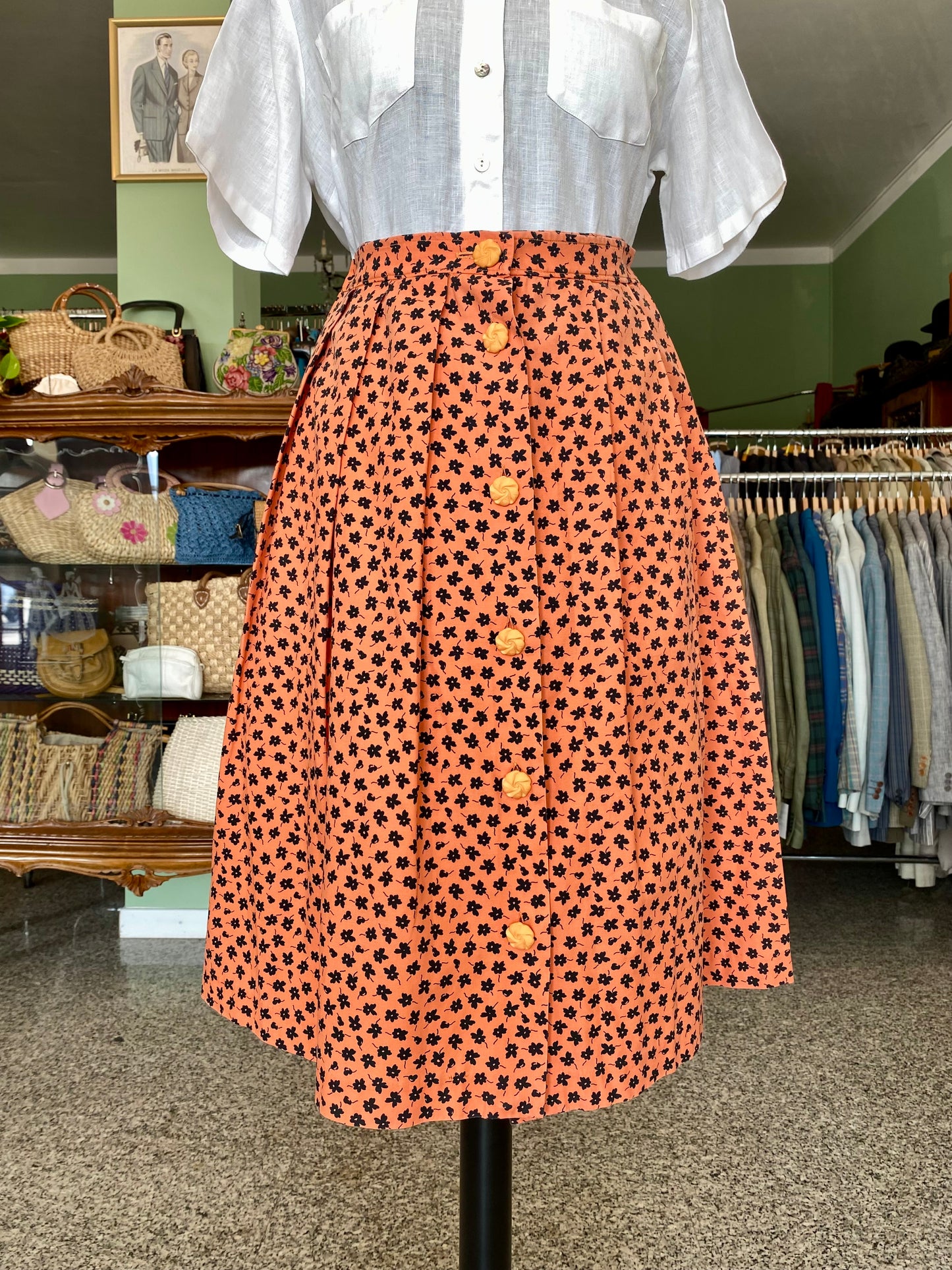 Gonna sartoriale in cotone anni ‘60 - TG. 40/42