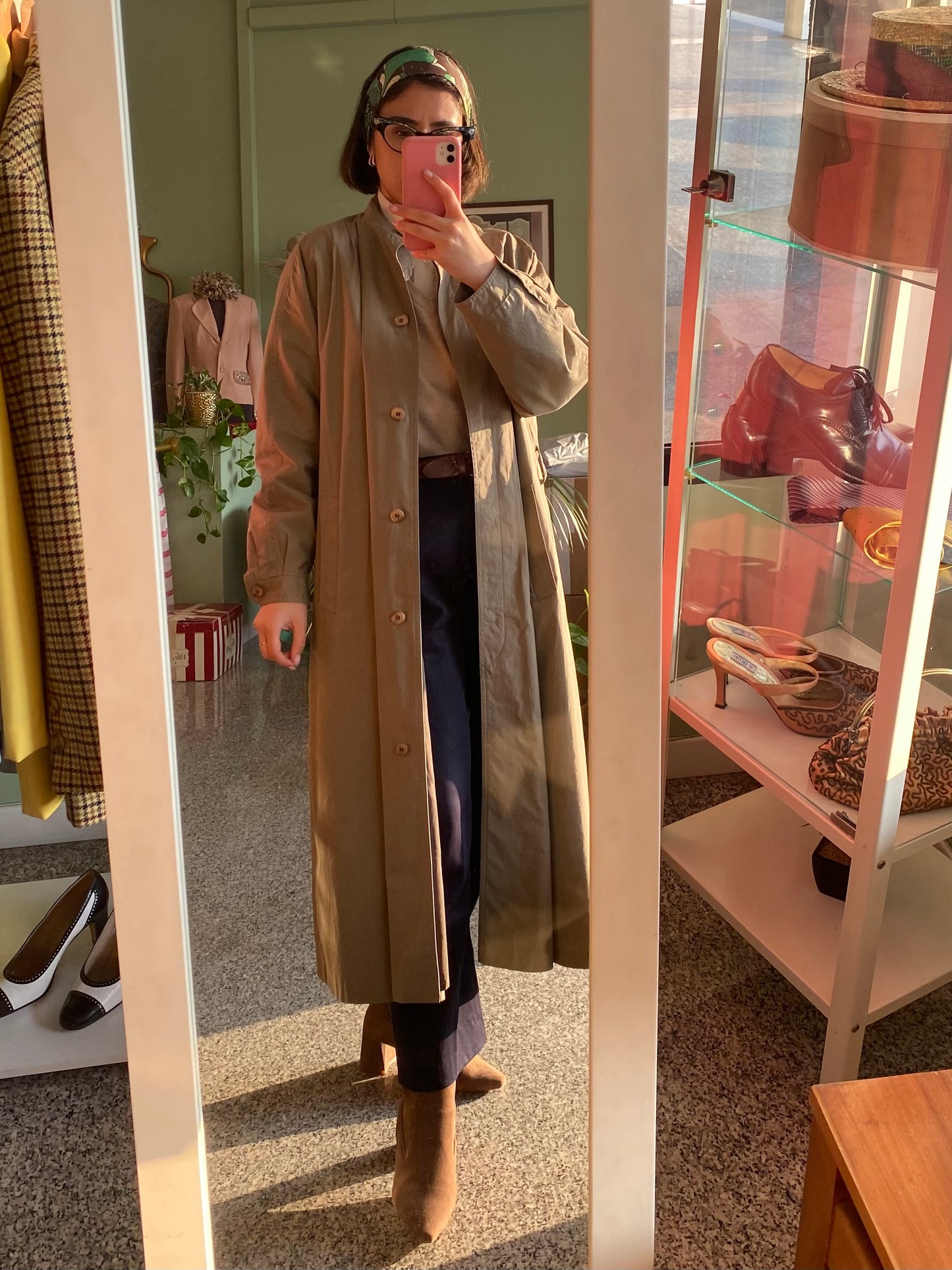 Trench anni ‘80 cachi - TG. 42/44/46