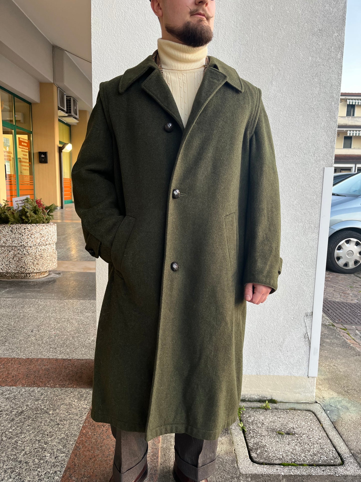 Cappotto Loden anni '70 tg. 52-54