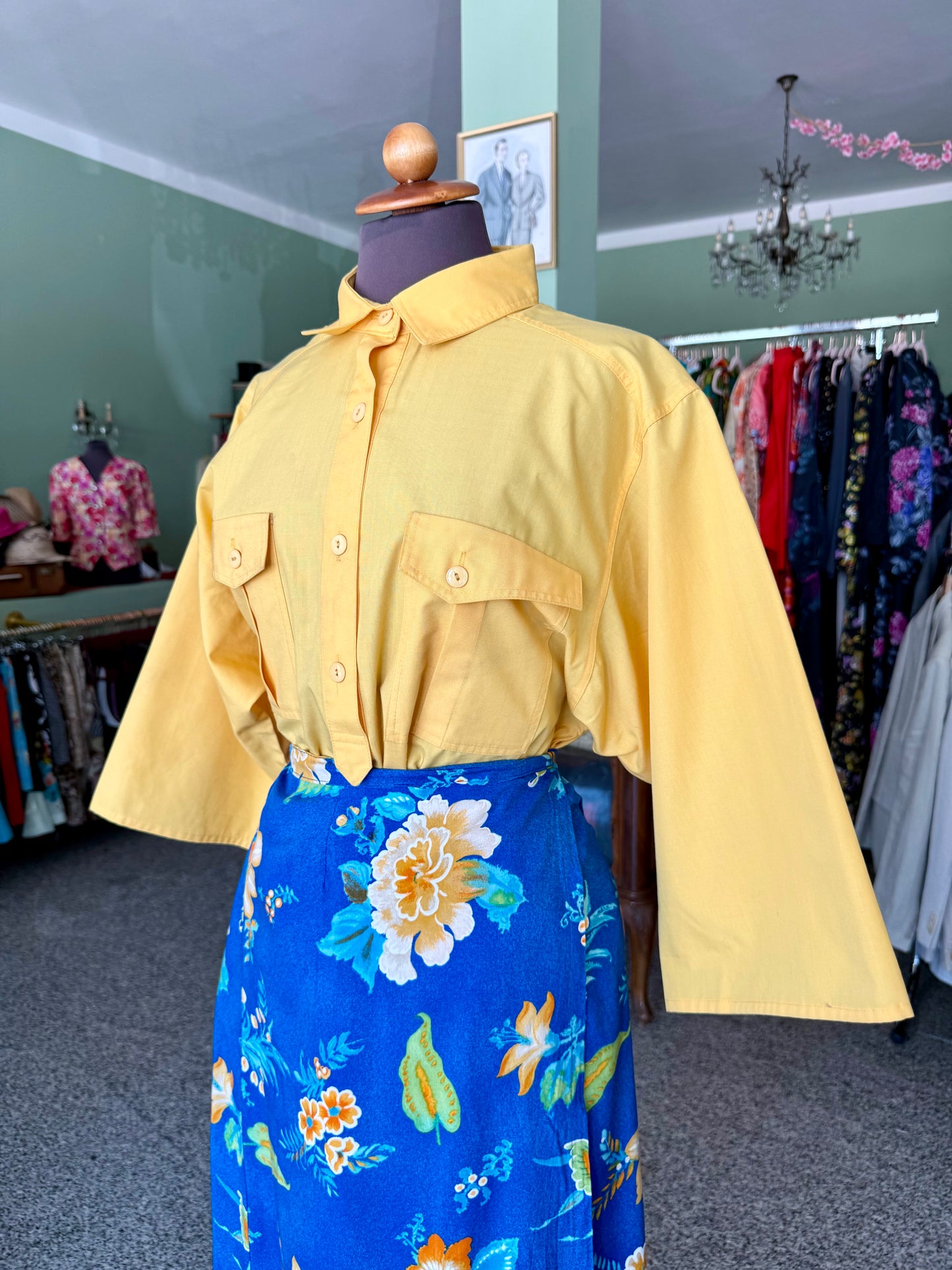 Camicia anni ‘70 gialla - TG. 48/50