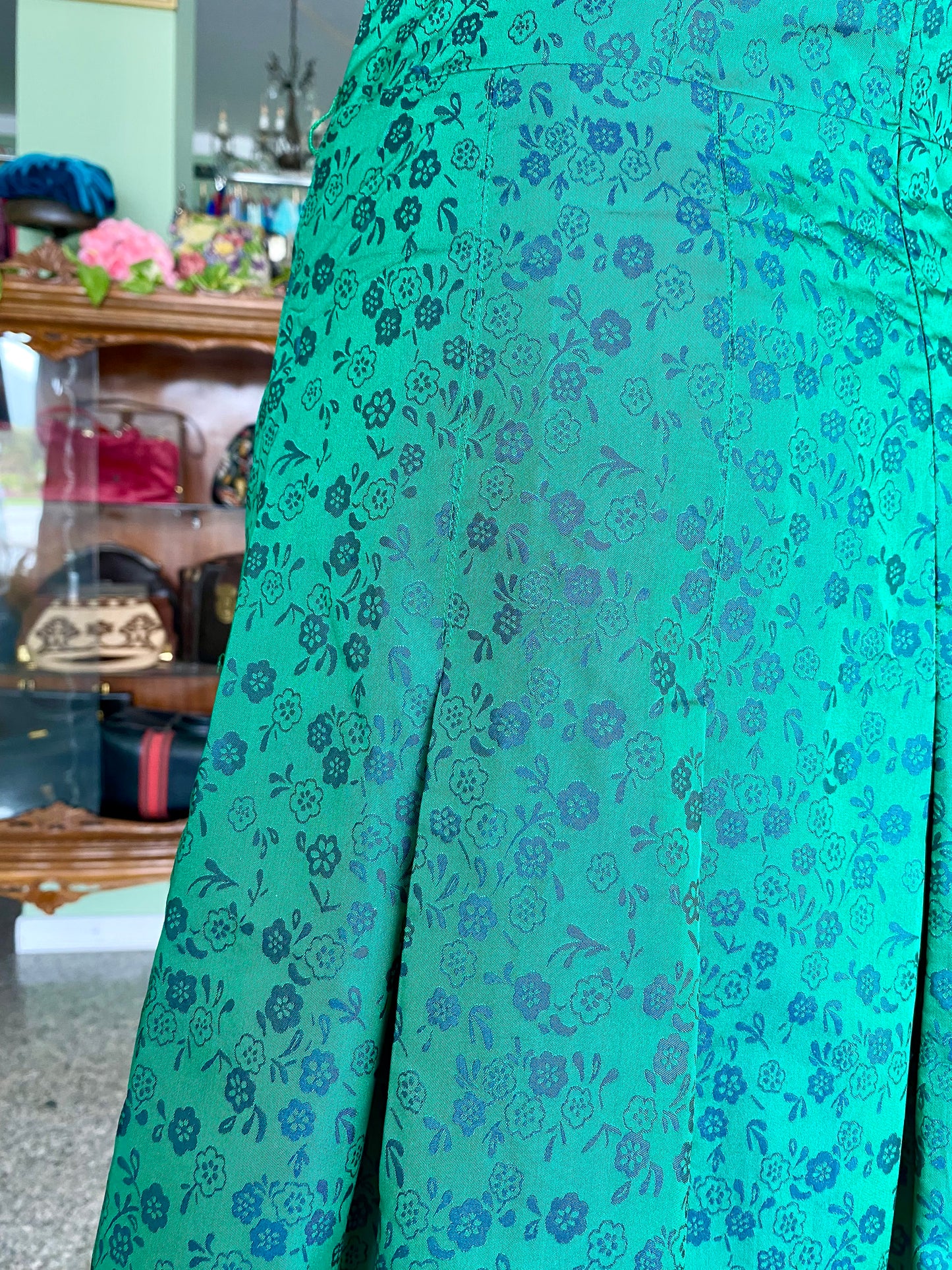 Abito anni ‘80 verde smeraldo - TG. 40