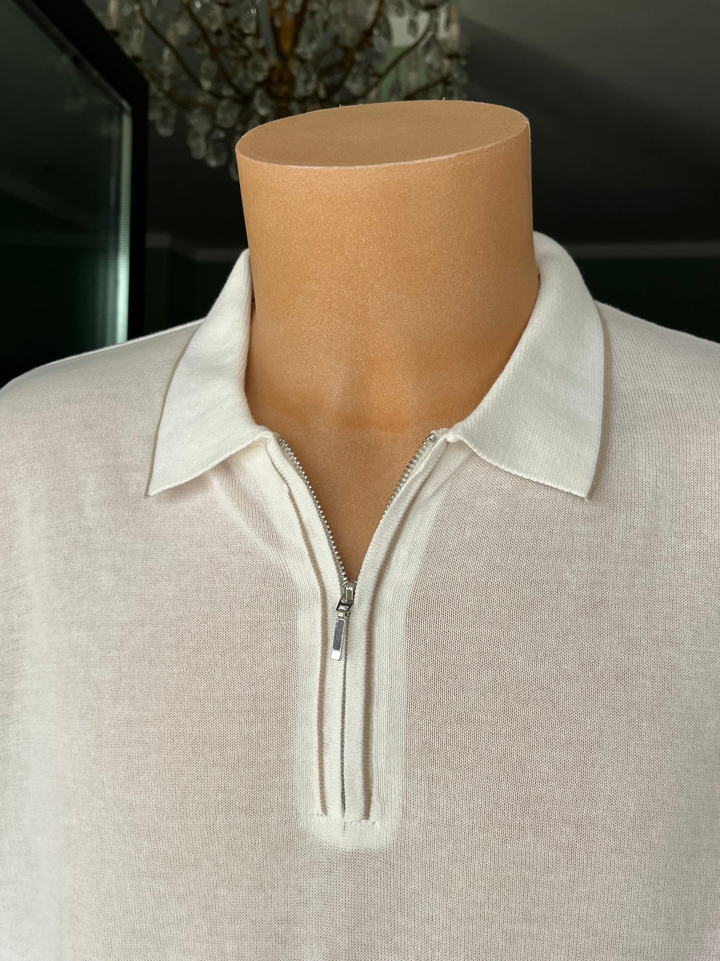 Polo a maniche corte cotone/lino tg. 56-58