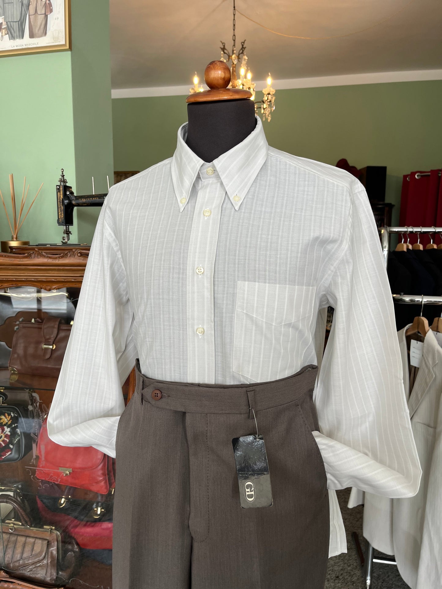 Camicia anni ‘80 grigia tg. L
