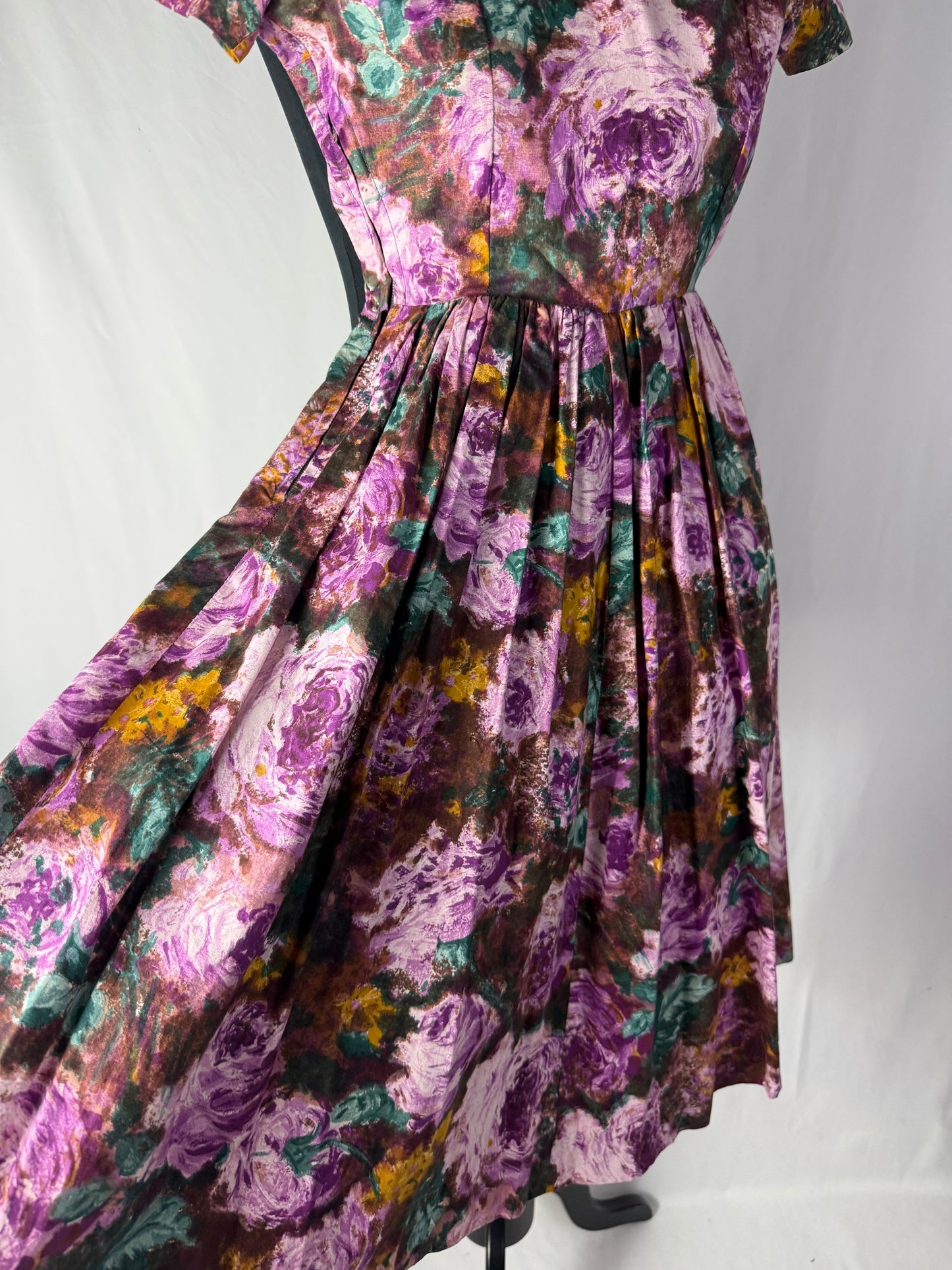 Abito anni ‘50 “Bouquet di Velluto” – TG. 36