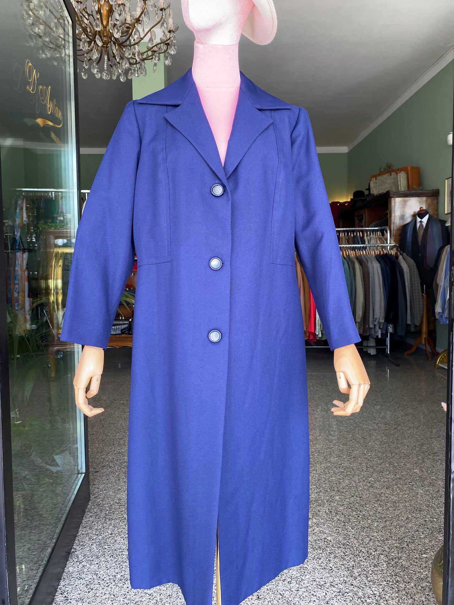 Soprabito sartoriale blu anni ‘60 - TG. 44/46