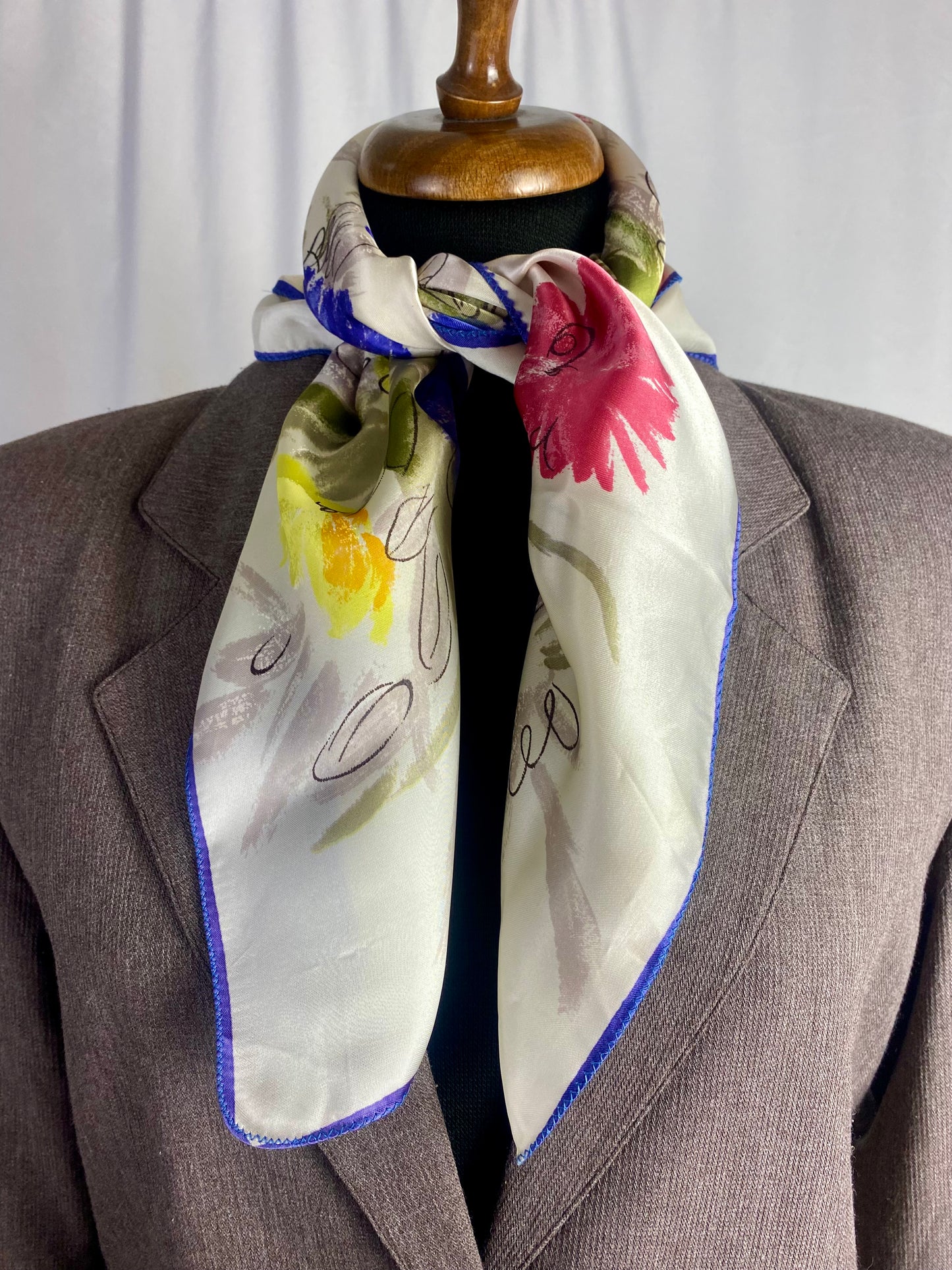 Foulard in seta floreale
