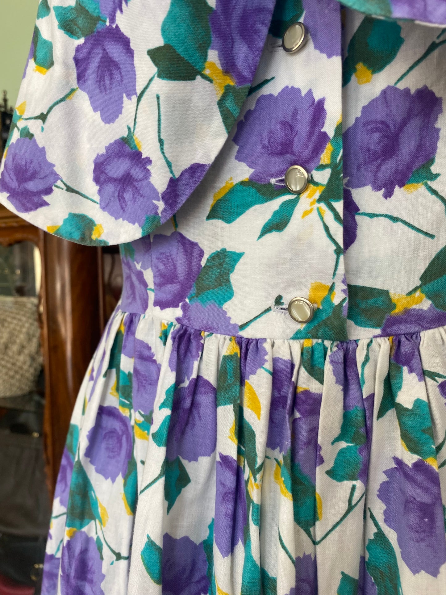 Abito a fiori lilla - TG. 40