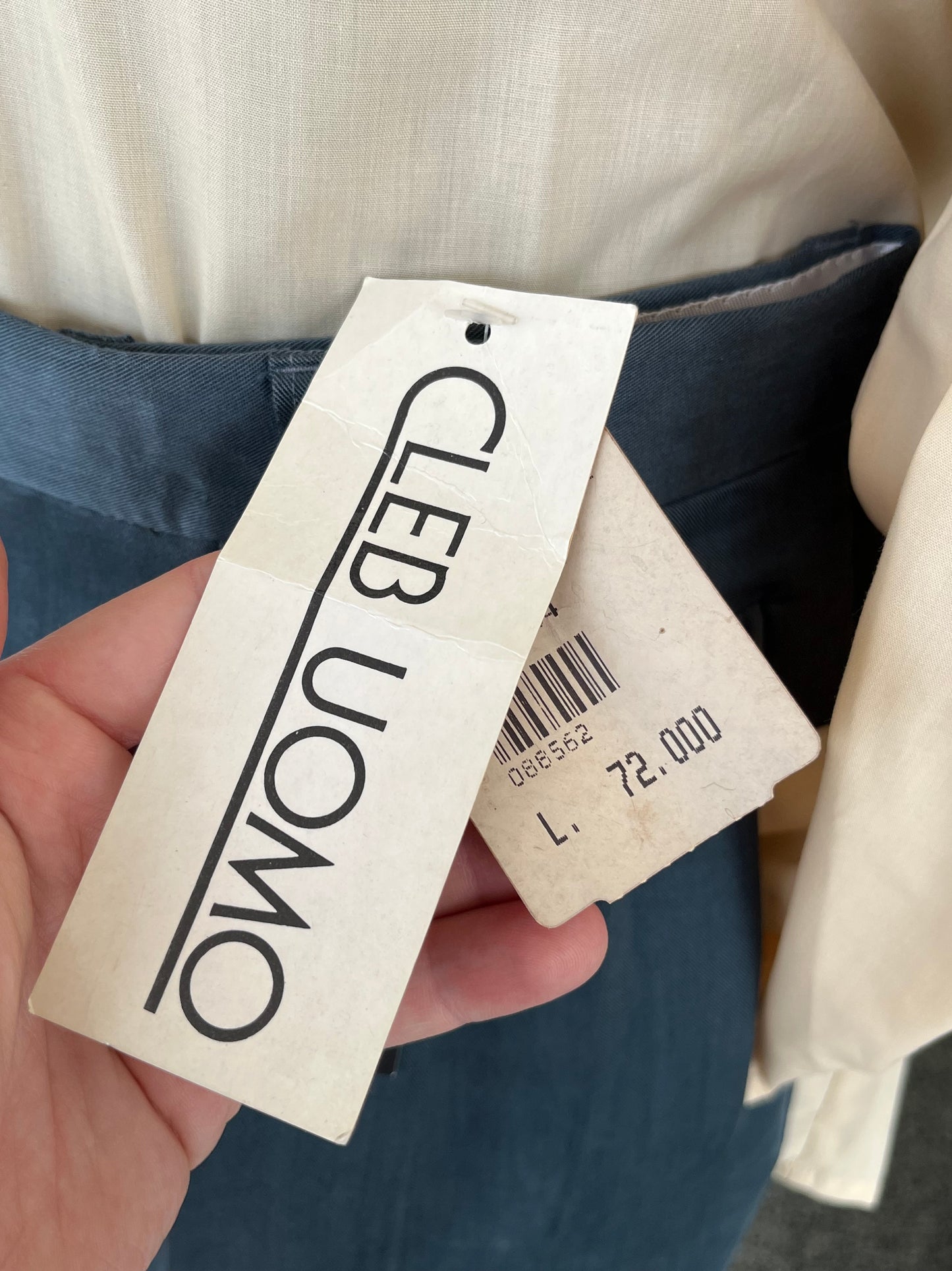 Calzoni anni ‘80 in velluto NOS tg. 54