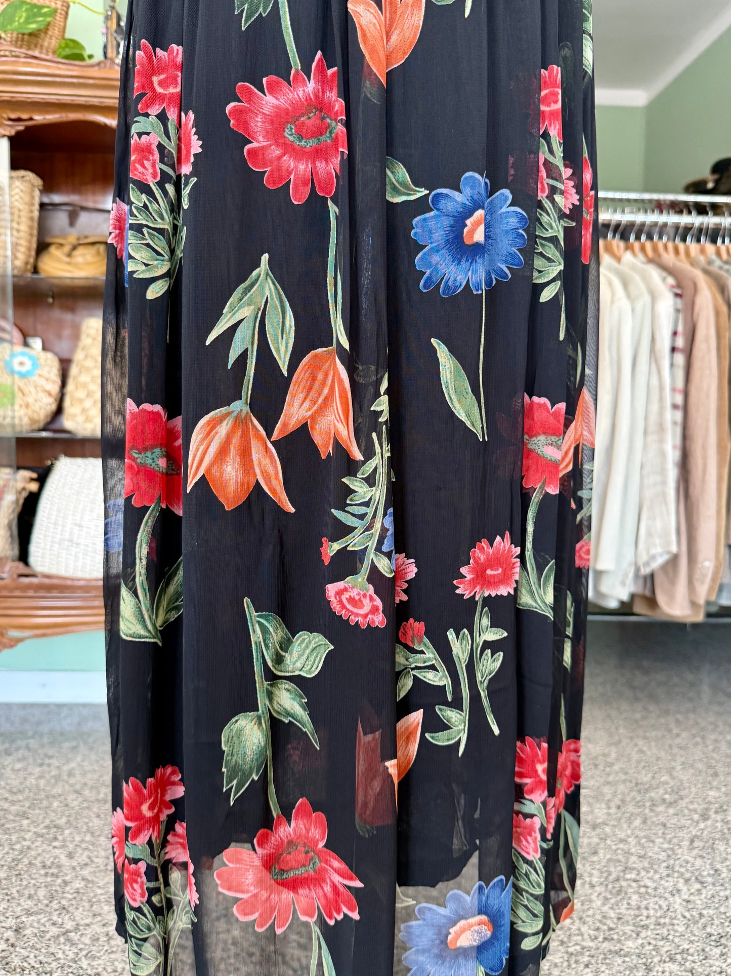 Abito elegante con stampa floreale - TG. 46