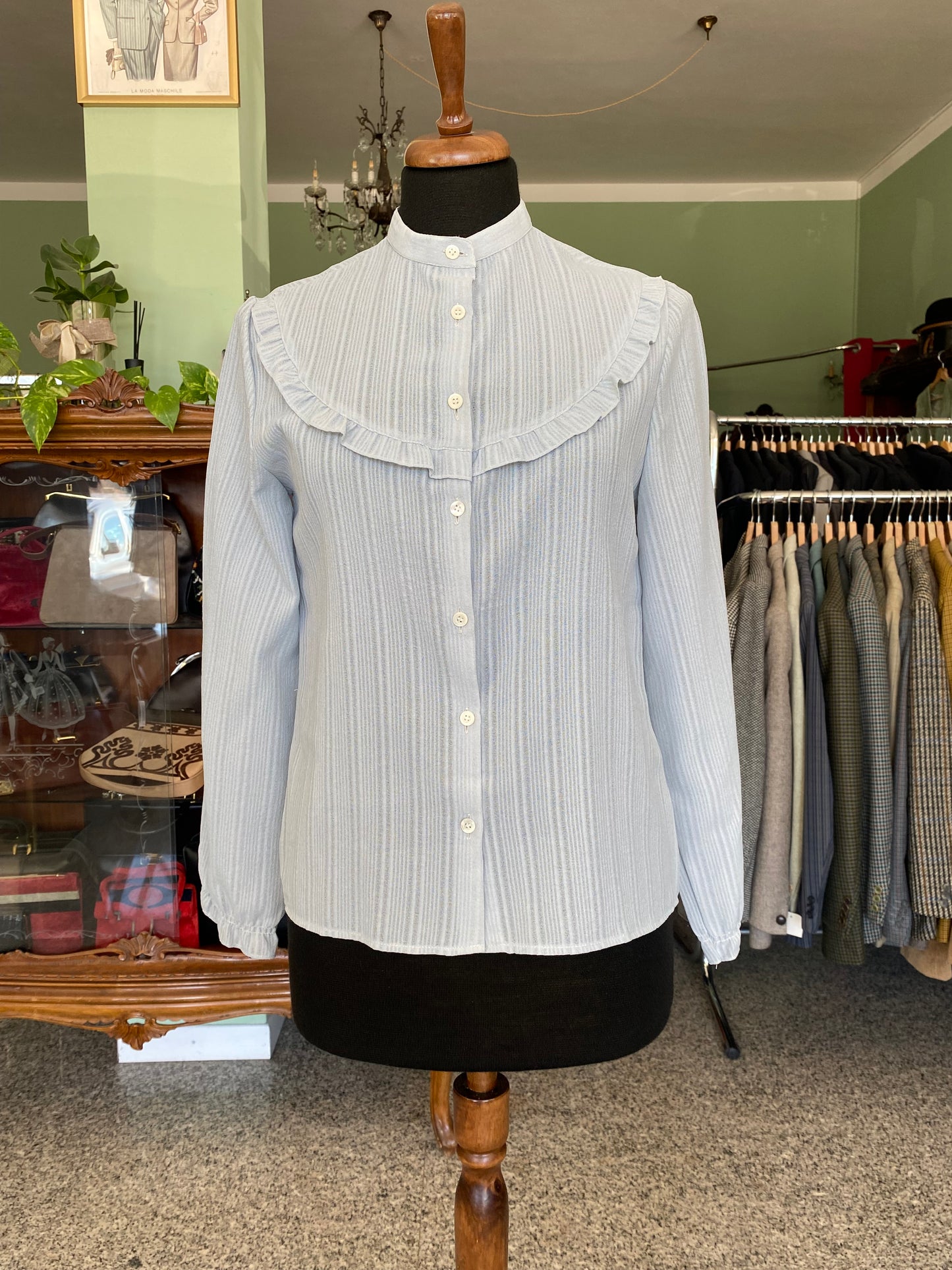 Camicia azzurra romantica - TG. 40/42