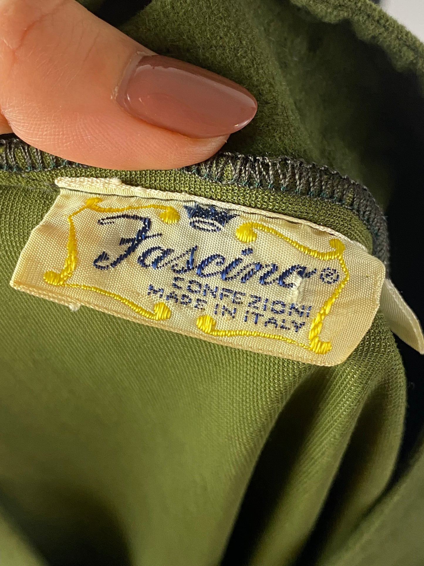 Abito anni ‘70 verde salvia - TG. 40