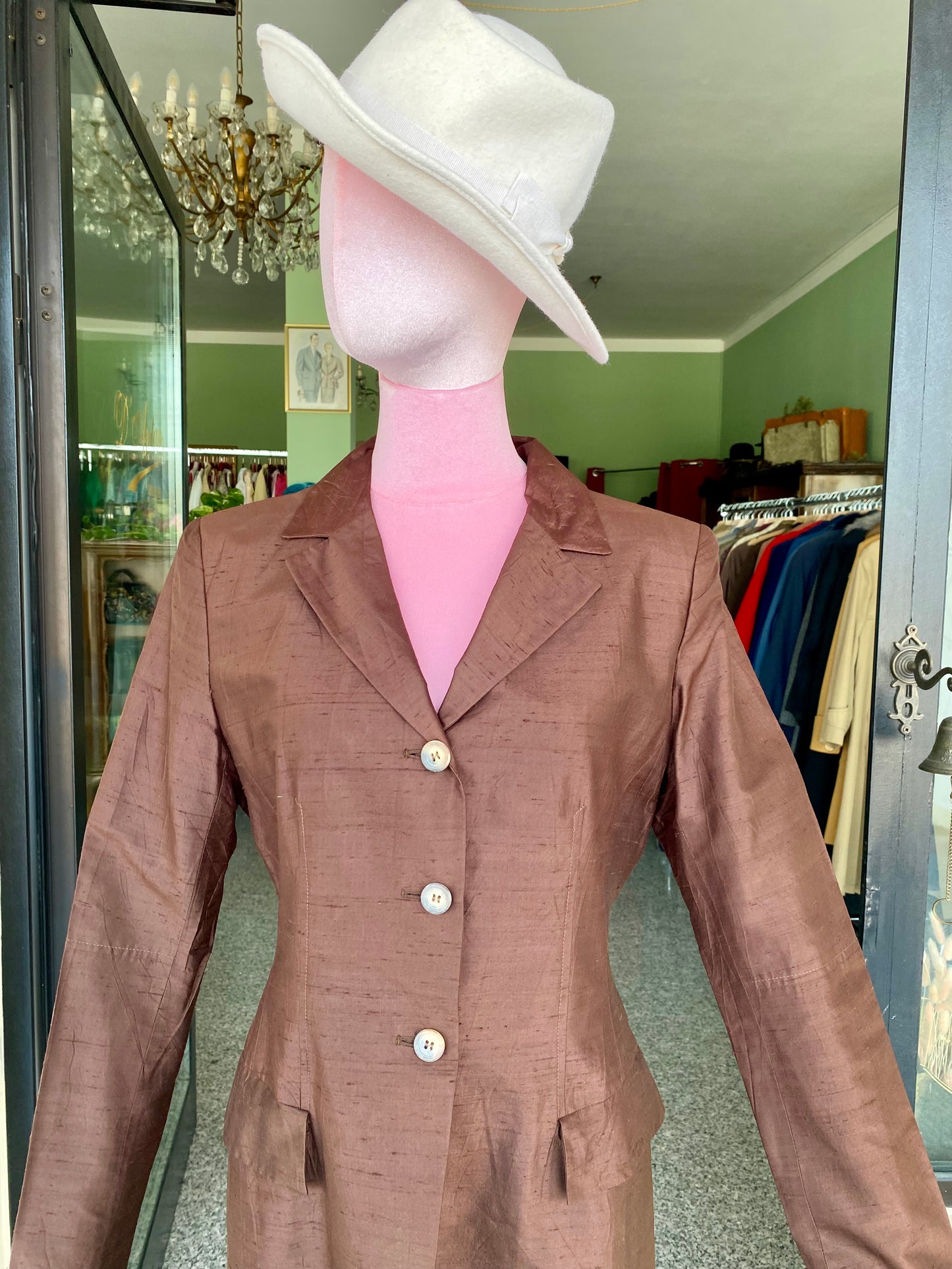 Soprabito in shantung di seta - TG. 42