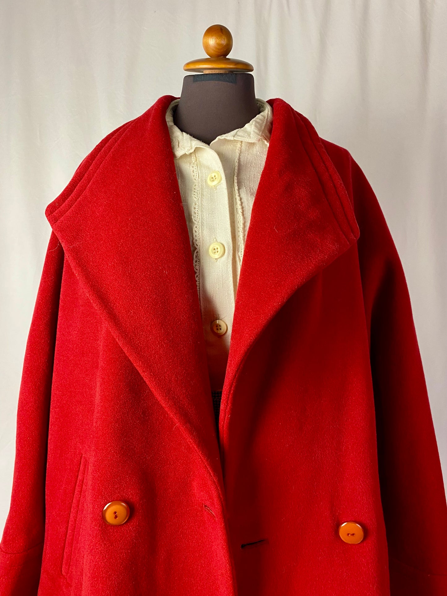 Cappotto rosso anni ‘80 - TG. Ok da 48 in su - guarda le misure