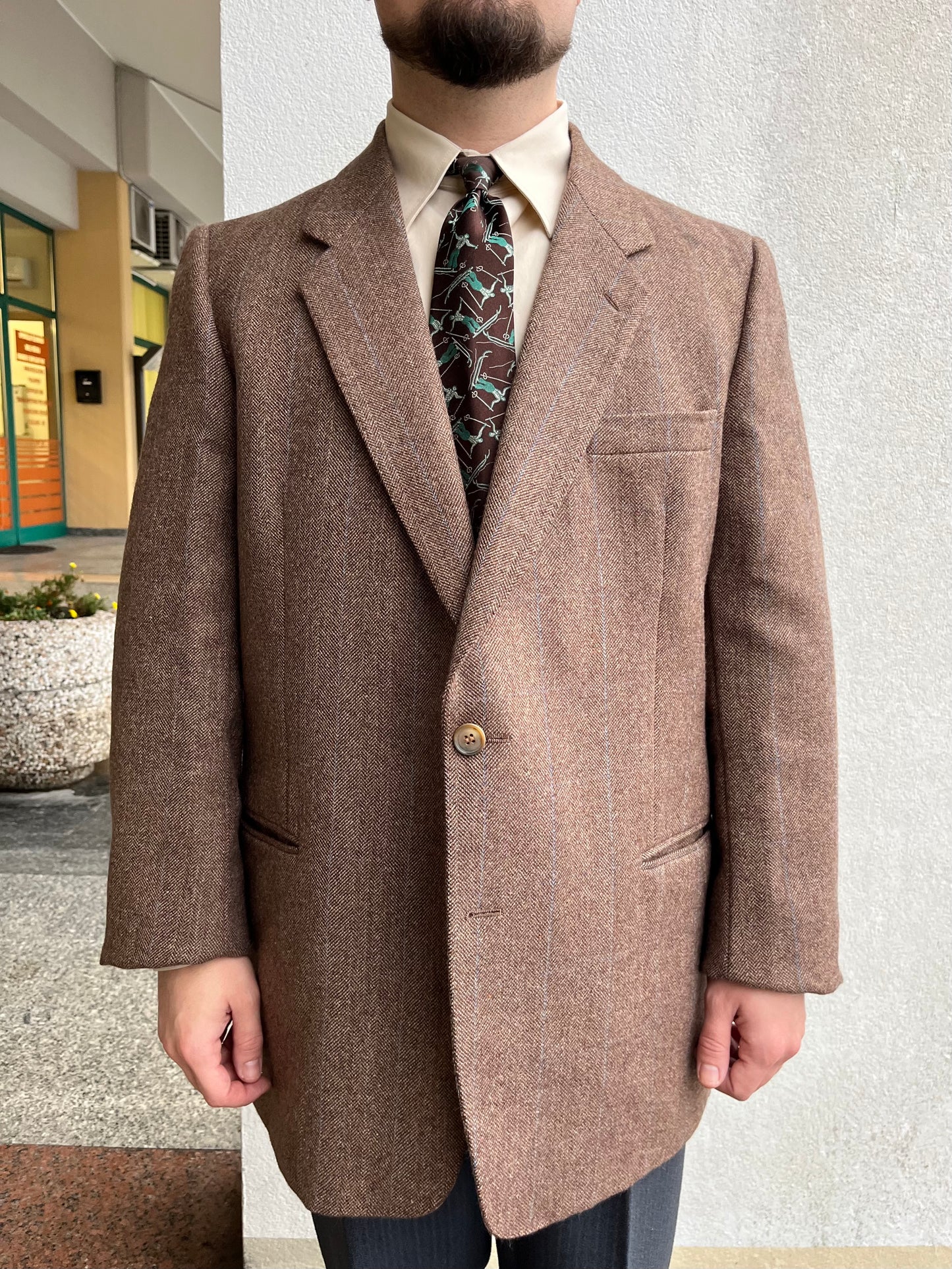Giacca tweed anni ‘80 tg. 54