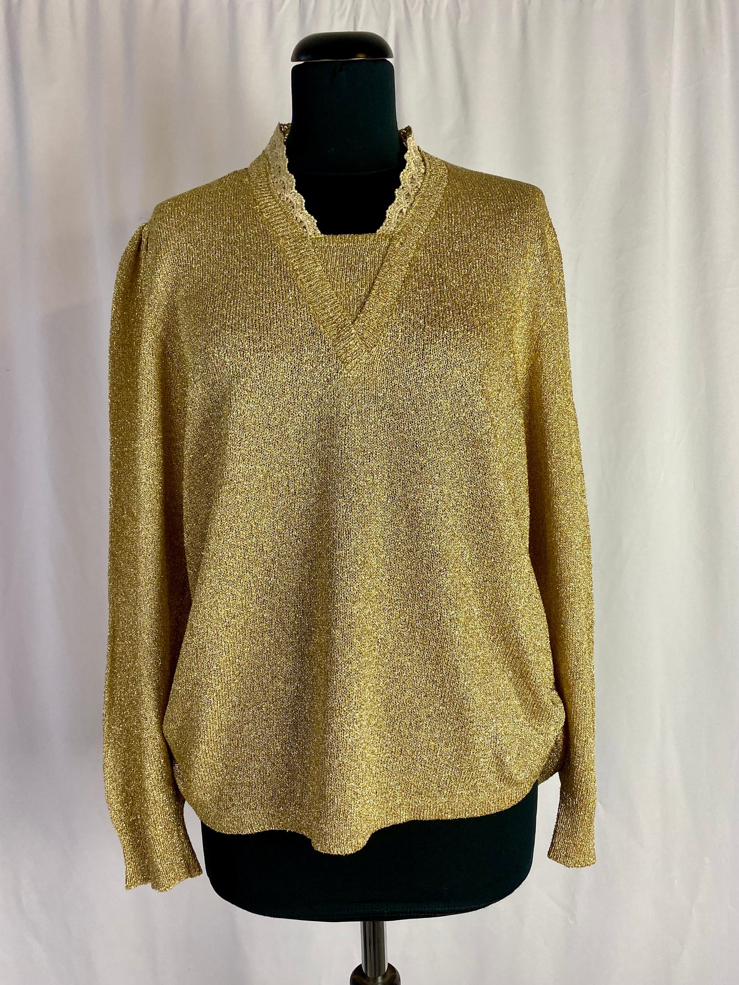 Blusa oro in lurex - TG. 44/46