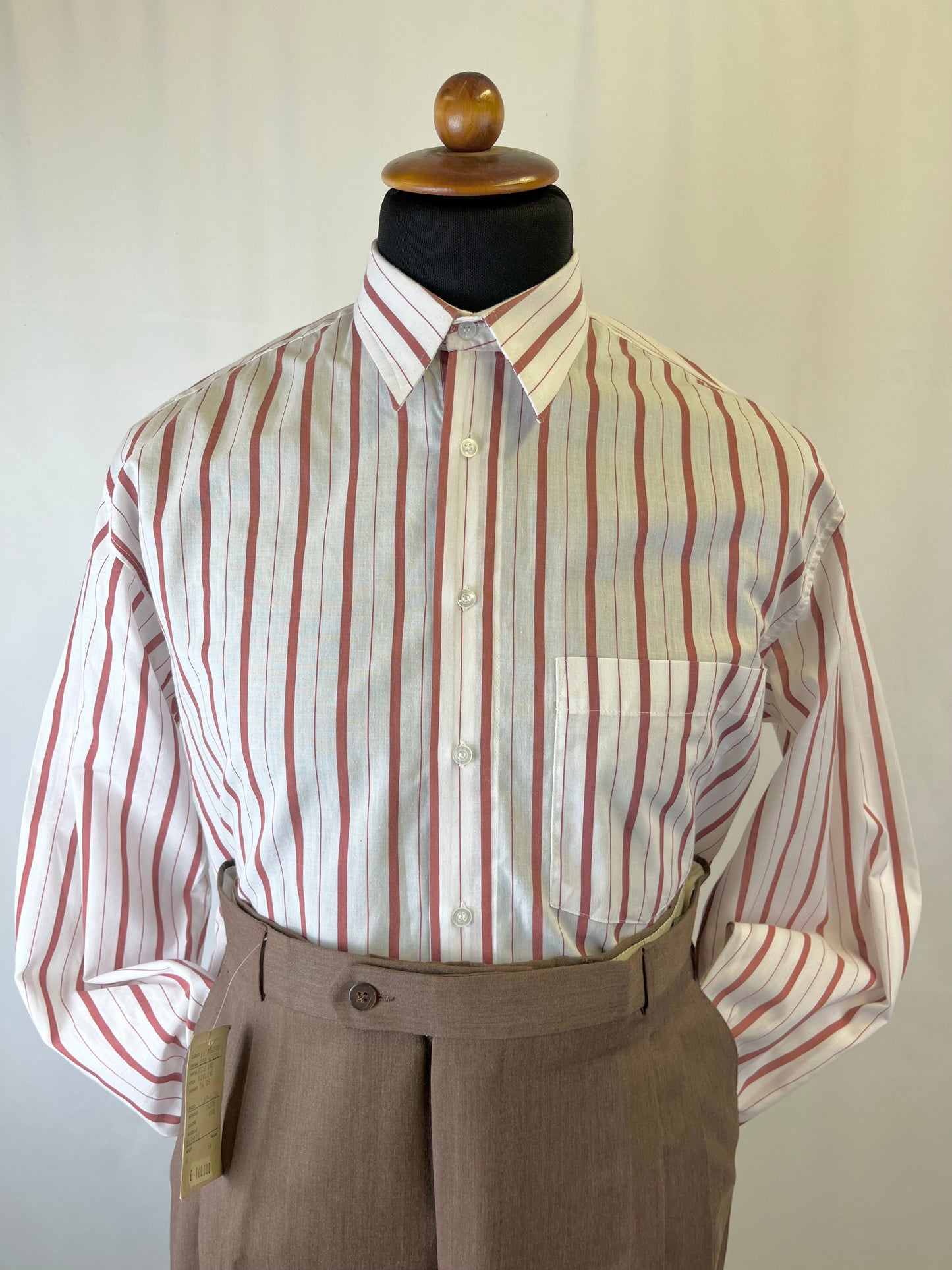 Camicia a righe mattone tg. M-L