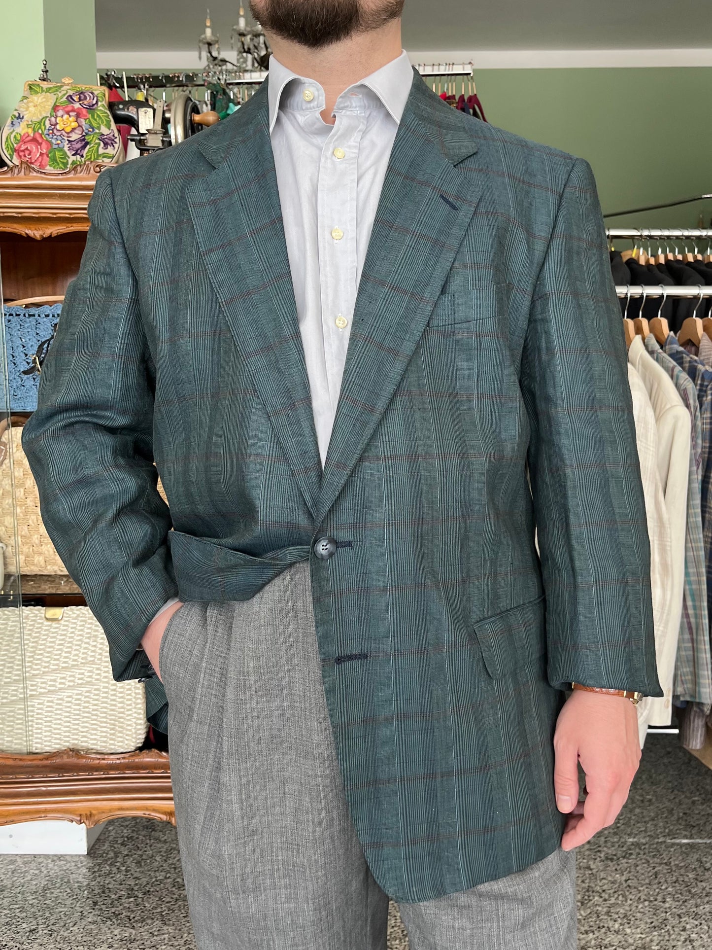 Giacca Ungaro anni ‘80 in lino tg. 54-56