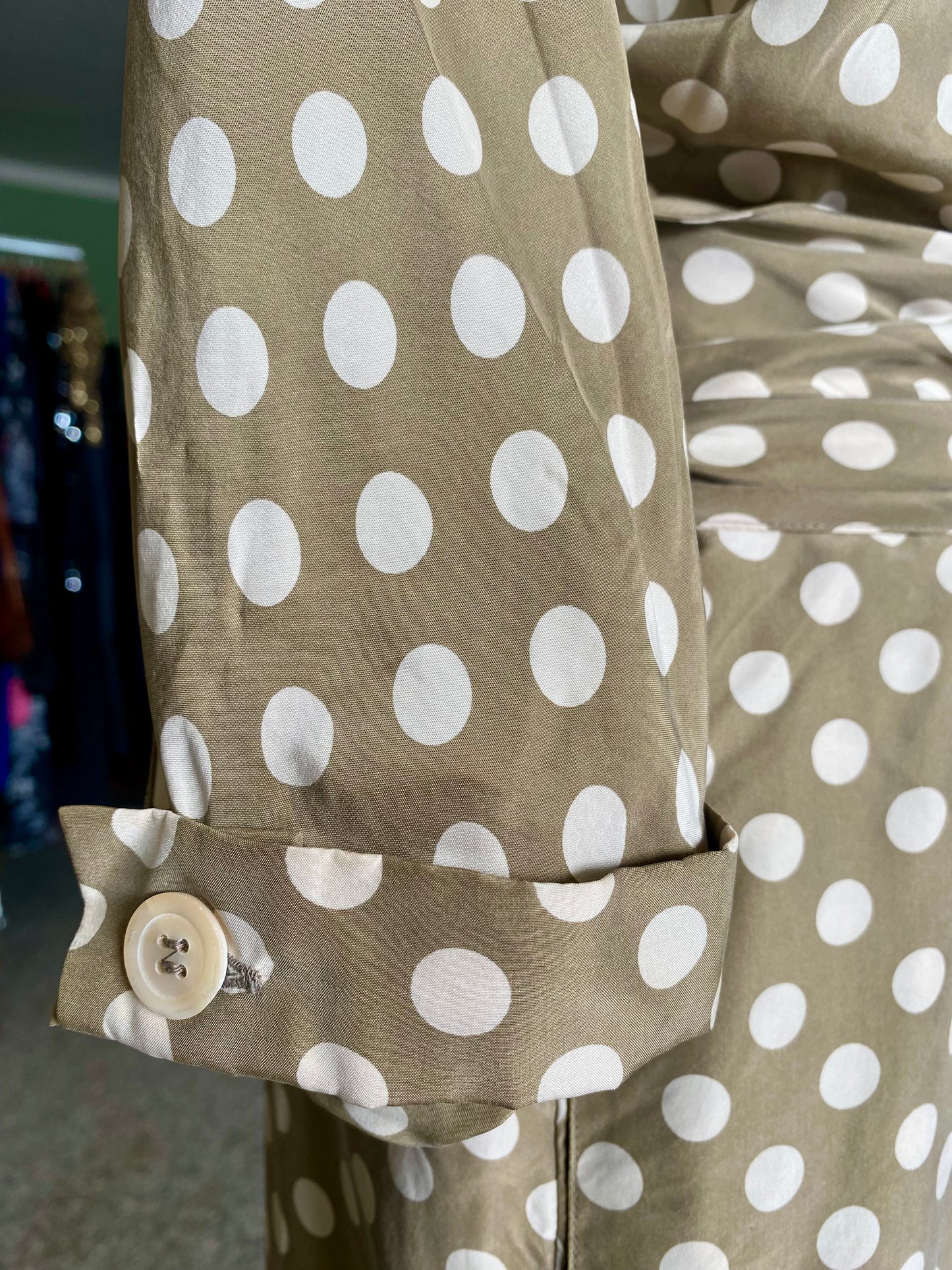 Abito in seta a pois - TG. 46 circa