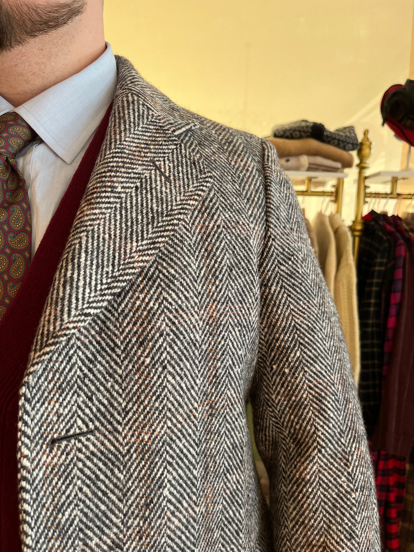 Cappotto tweed anni '70 tg. 44