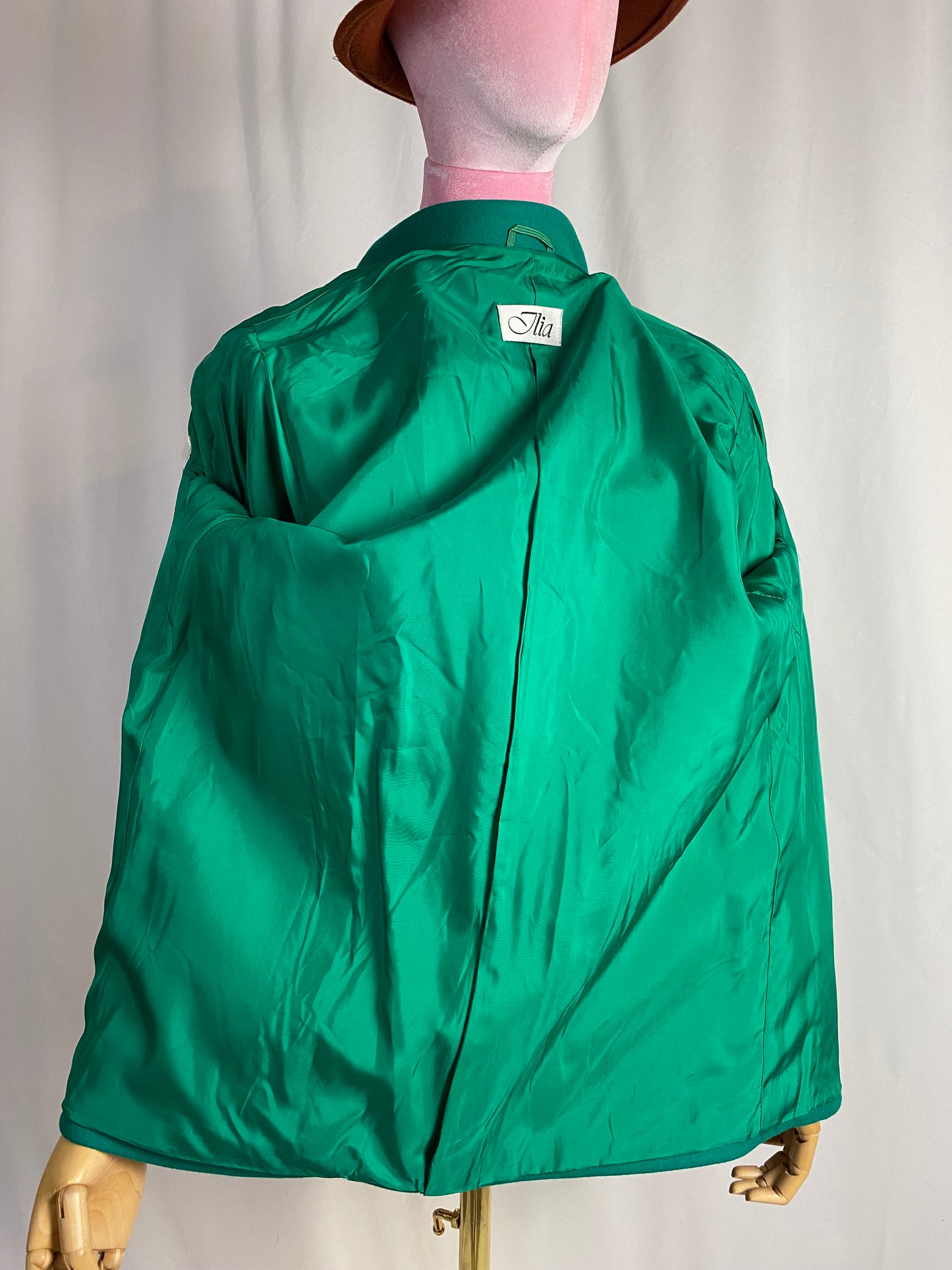 Giacca in lana verde smeraldo - TG. 46/48