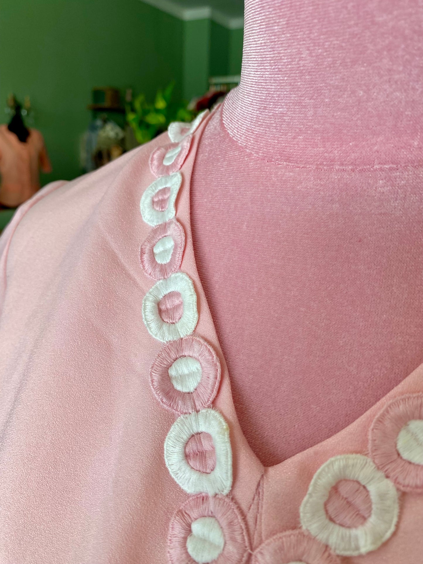 Maxi dress anni ‘70 rosa pastello - TG. 40