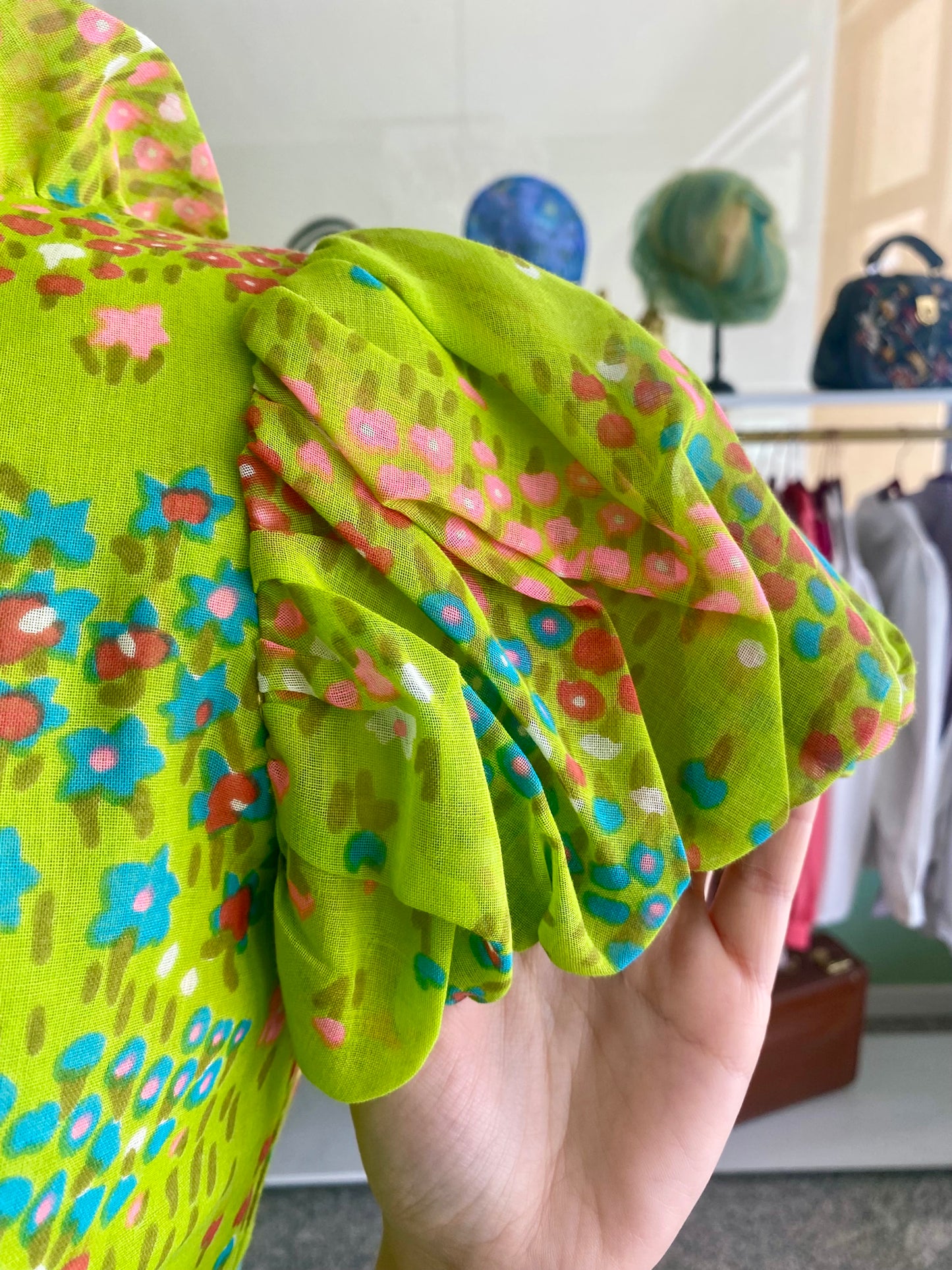 Maxi dress anni ‘70 verde prato - TG. 38